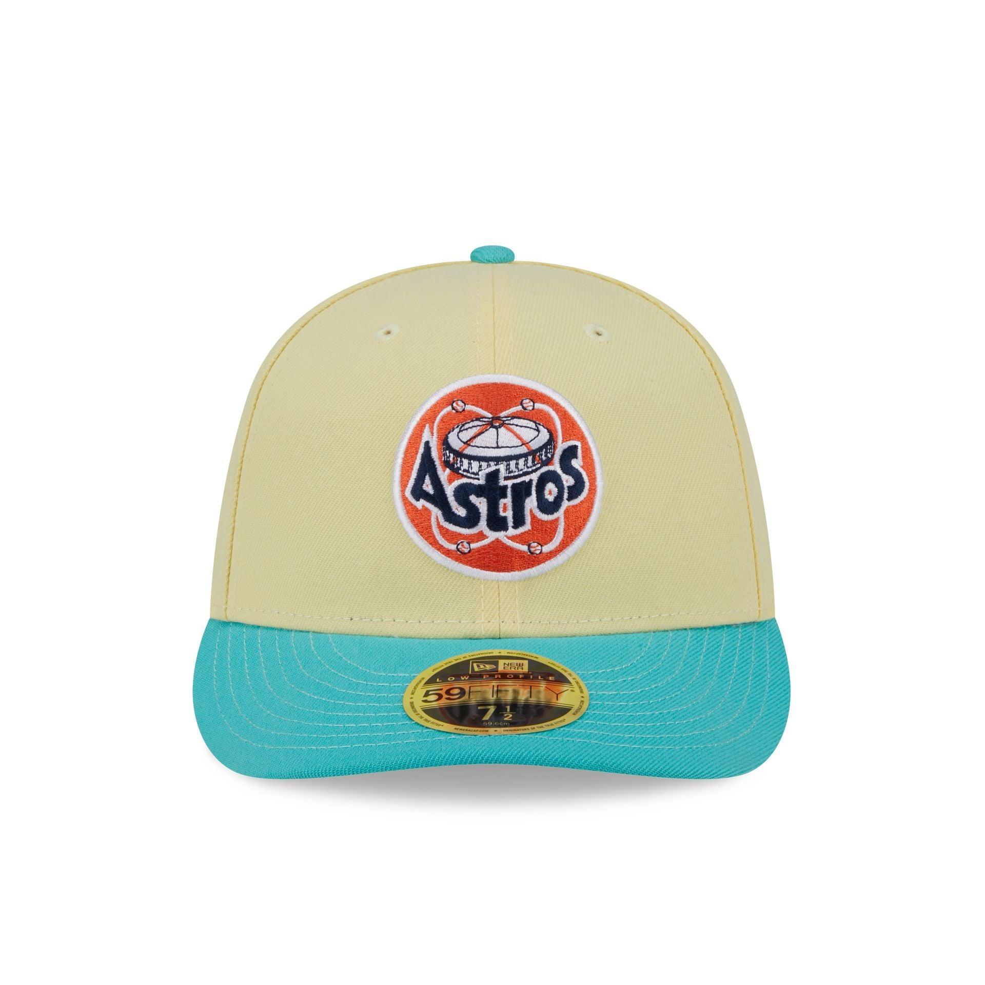 Houston Astros Soft Yellow Low Profile 59FIFTY Fitted Hat Male Product Image