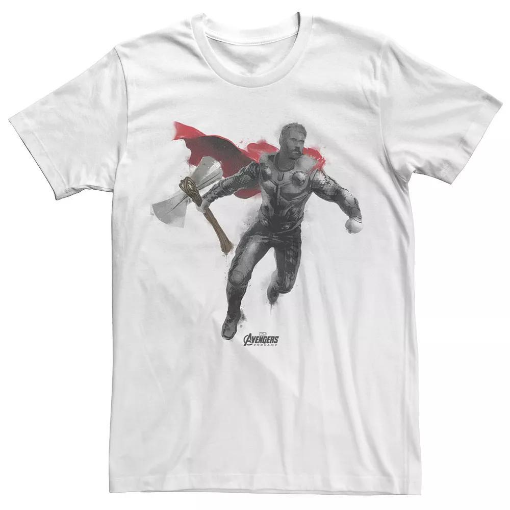 Men's Marvel Avengers Endgame Thor Spray Paint Tee, Size: XL, White Product Image