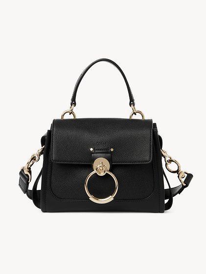 Mini Tess day bag in grained & soft leather Product Image