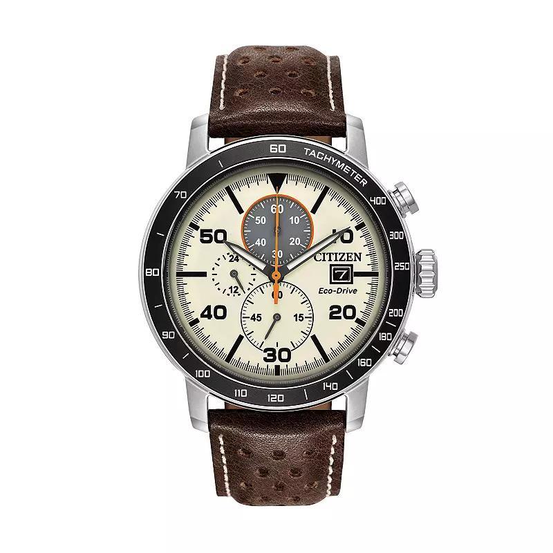 Citizen Mens Leather Strap Watch, 44mm Product Image