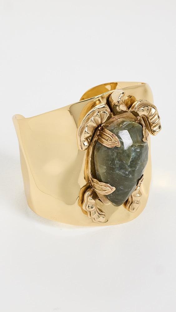 ALÉMAIS Encanto Rose Quartz Turtle Cuff | Shopbop Product Image