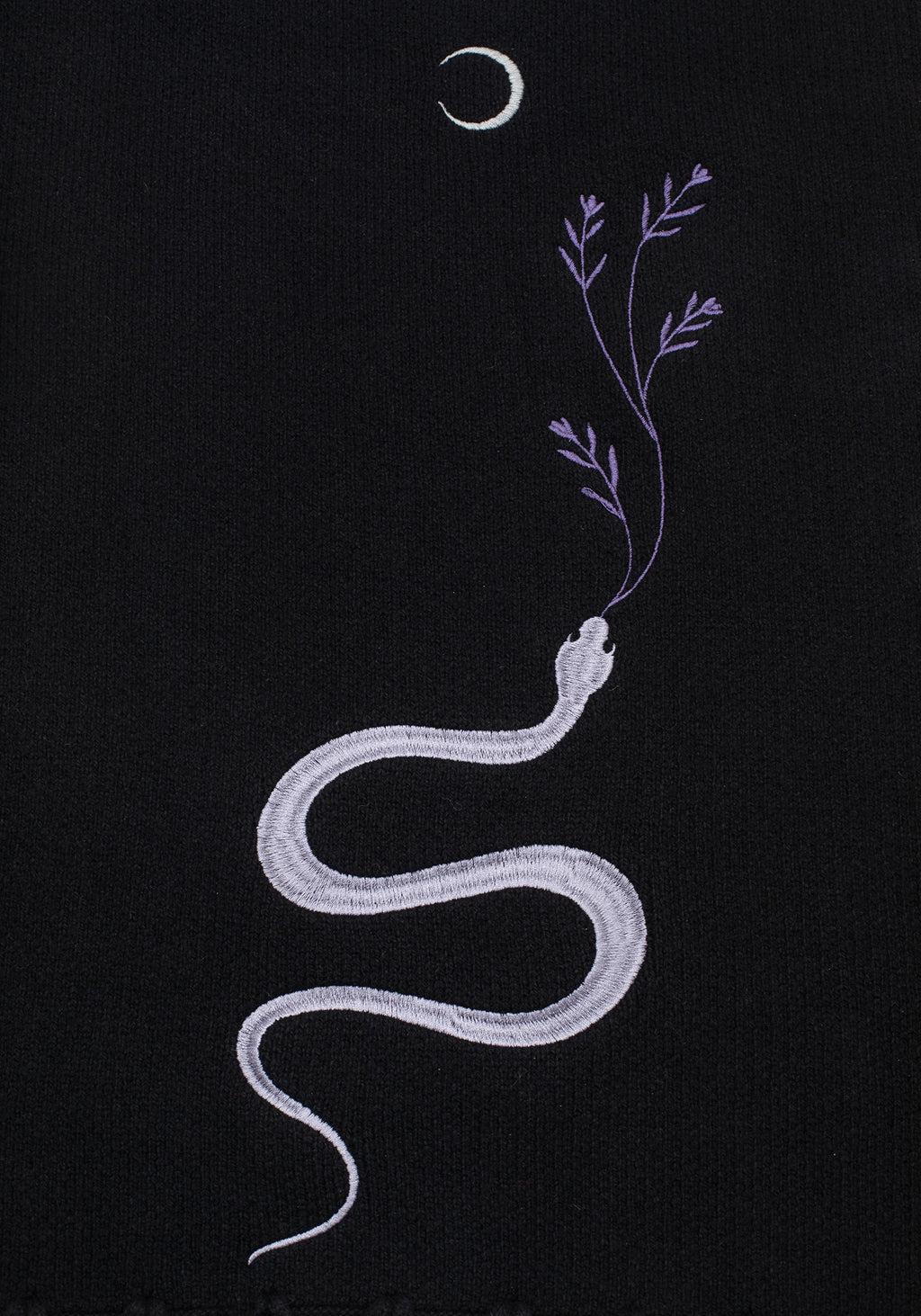 Dominion Snake Embroidered Scarf Product Image