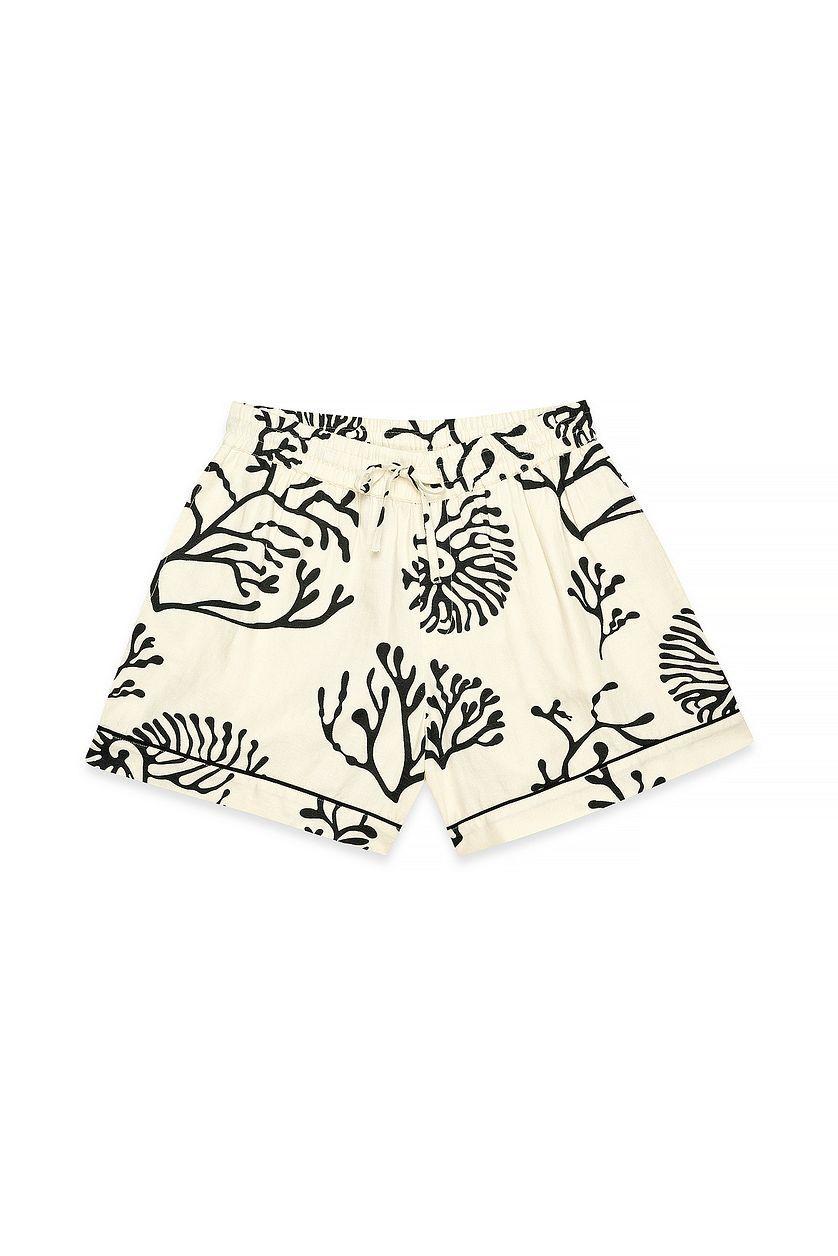 Viscose Wide Mid Waist Shorts Product Image
