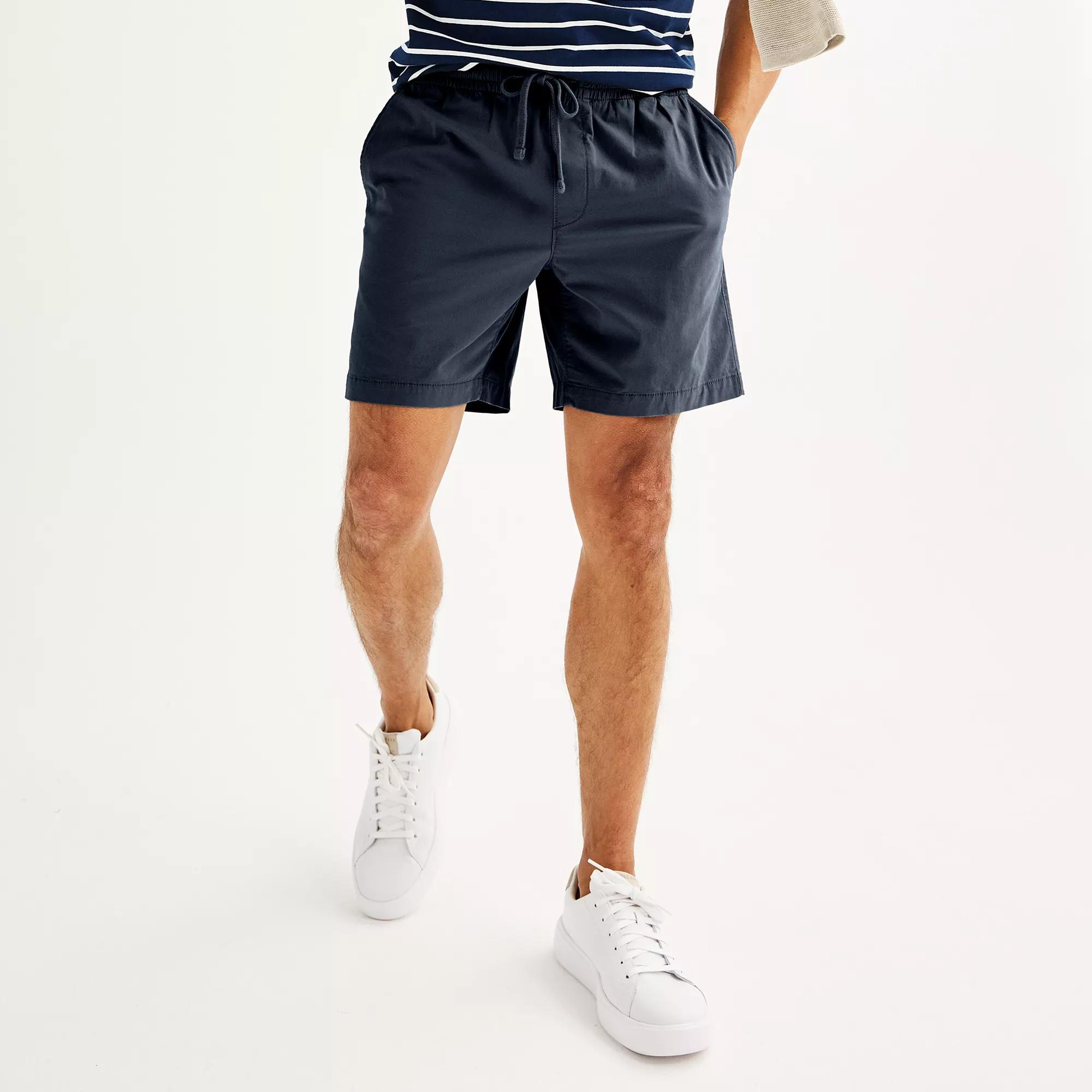 Men's Sonoma Goods For Life® 7" Everyday Pull-On Shorts, Size: Large 7 INCH, Medium Blue Product Image