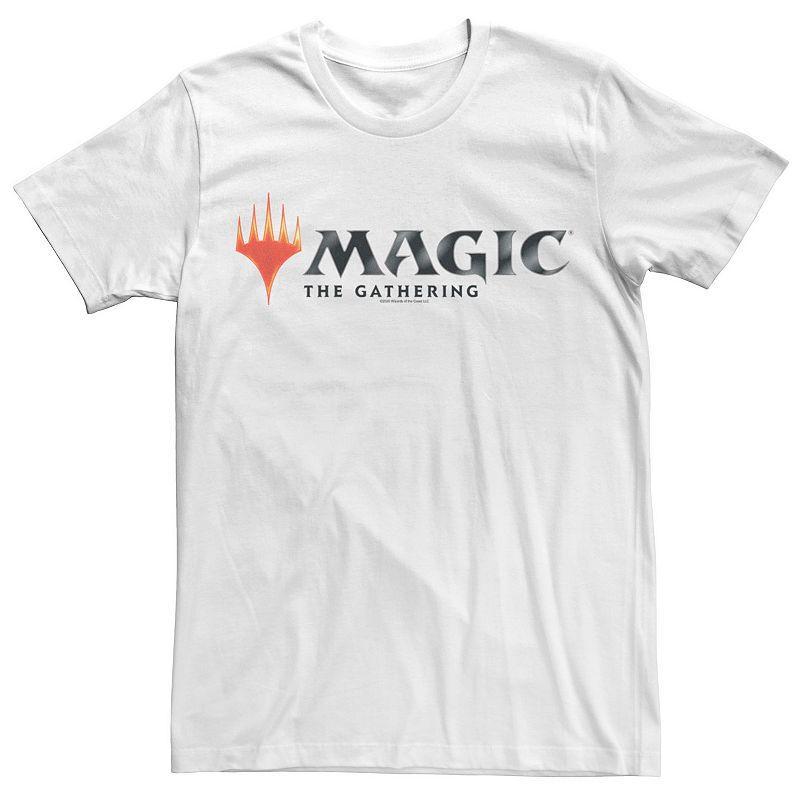 Men's Magic The Gathering Logo Tee, Size: Large, White Product Image