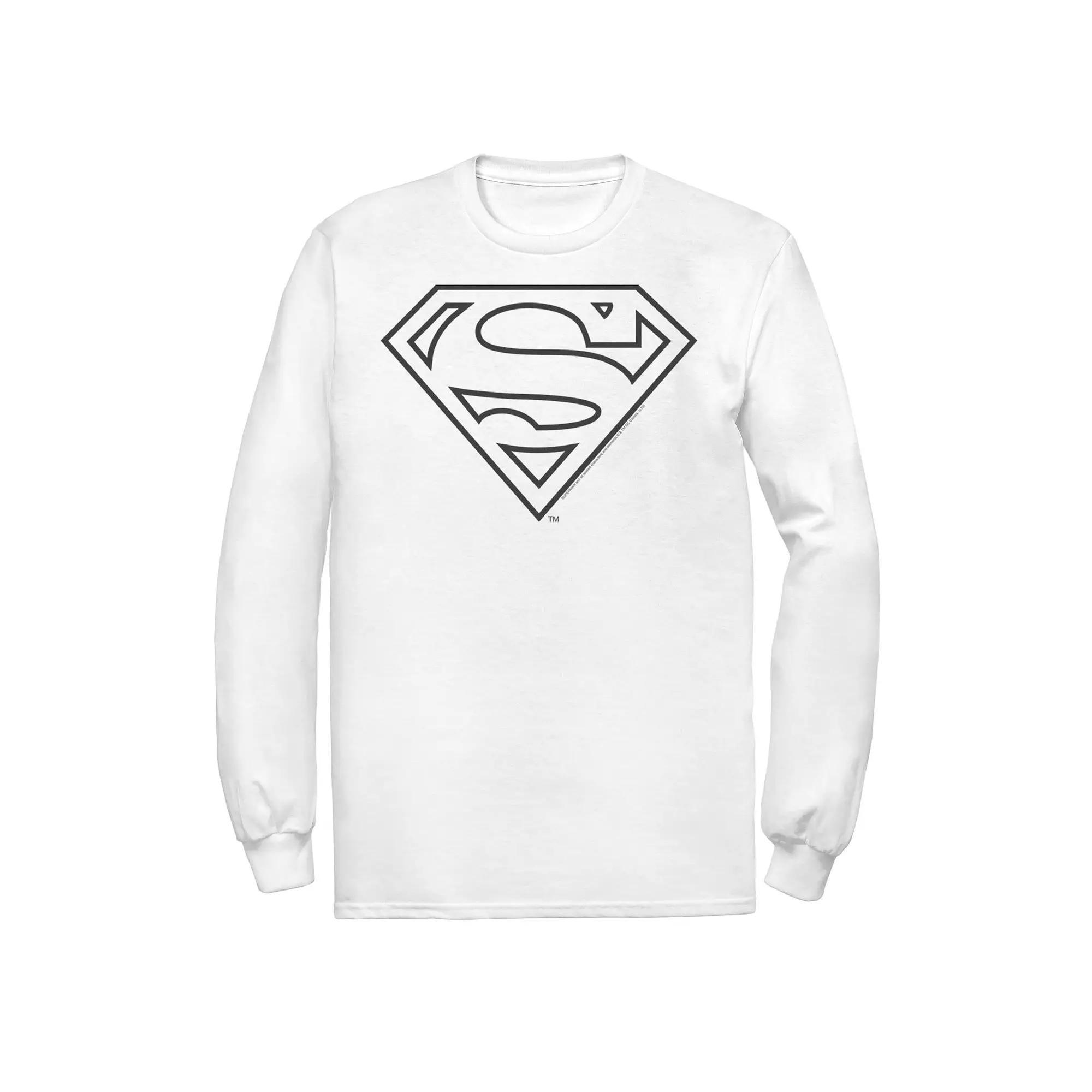 Men's DC Comics Superman Line Art Logo Tee,  Product Image
