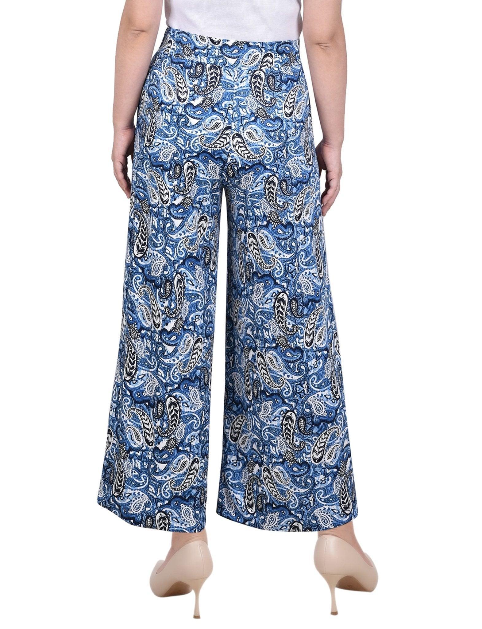 Pull On Palazzo Pants - Petite Product Image