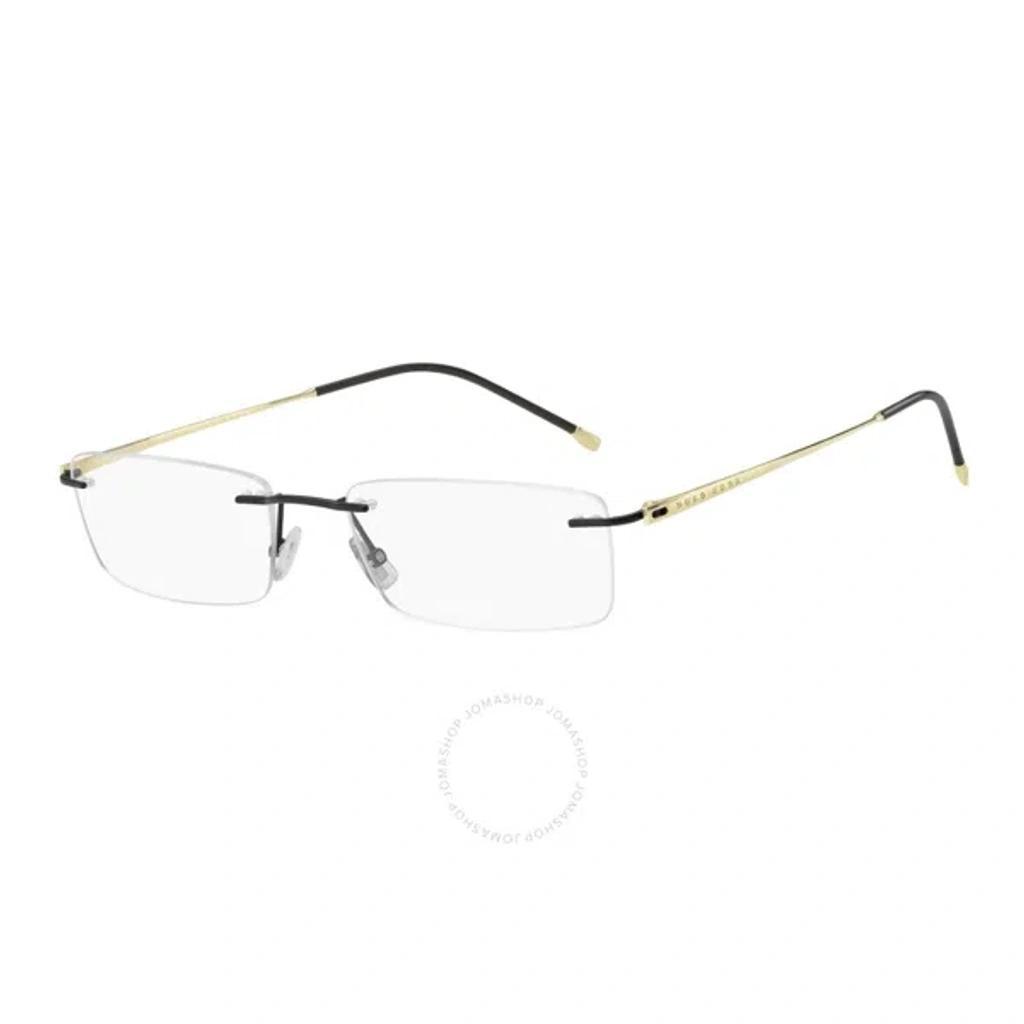 HUGO BOSS Demo Rectangular Men's Eyeglasses Boss 1266/b 0003 55 In Gold Product Image