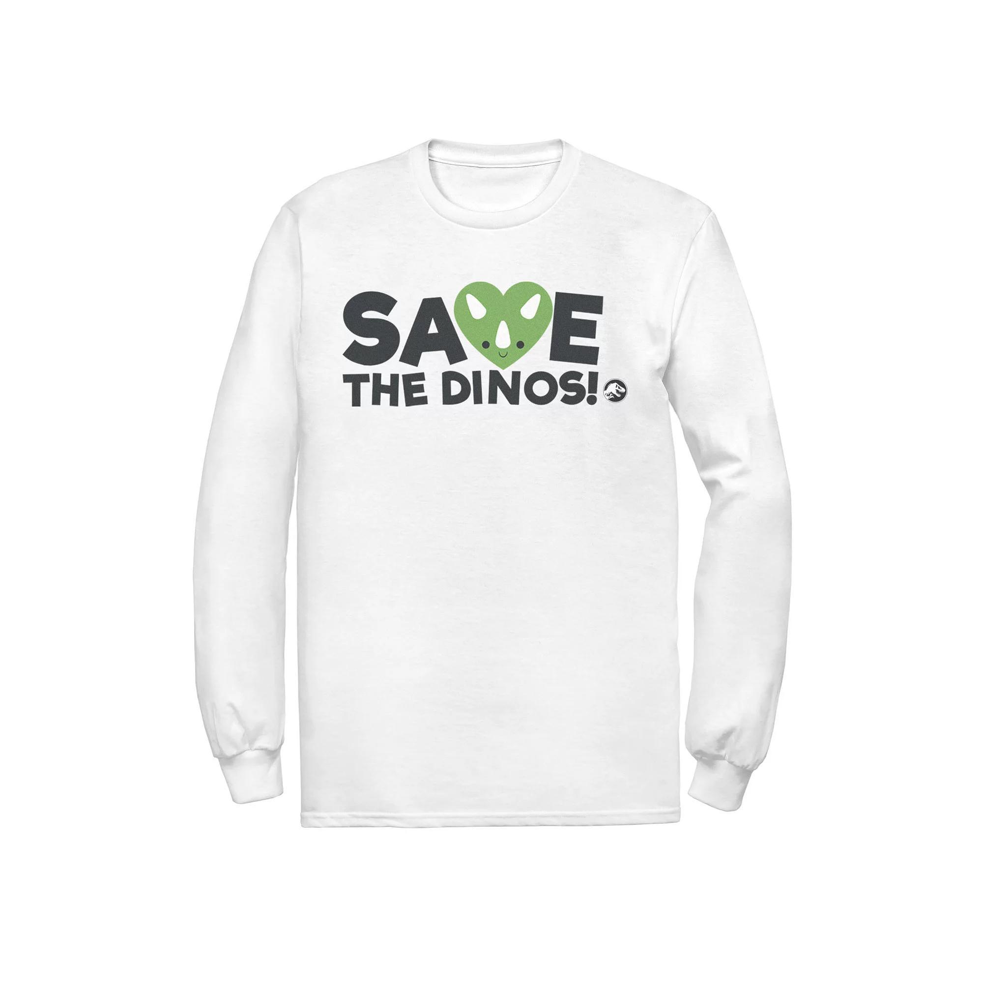 Men's Jurassic World: Fallen Kingdom Save The Dinos! Tee, Size: Small, White Product Image