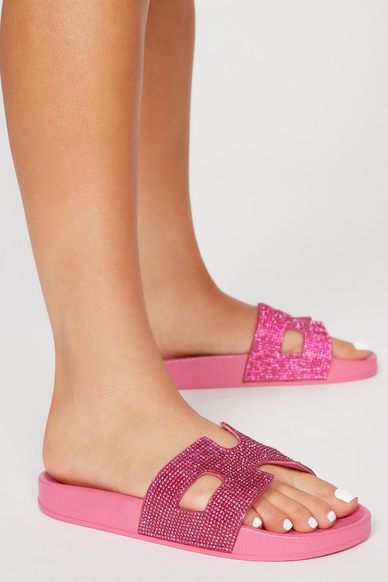 Karlie Casual Slides - Fuchsia Product Image