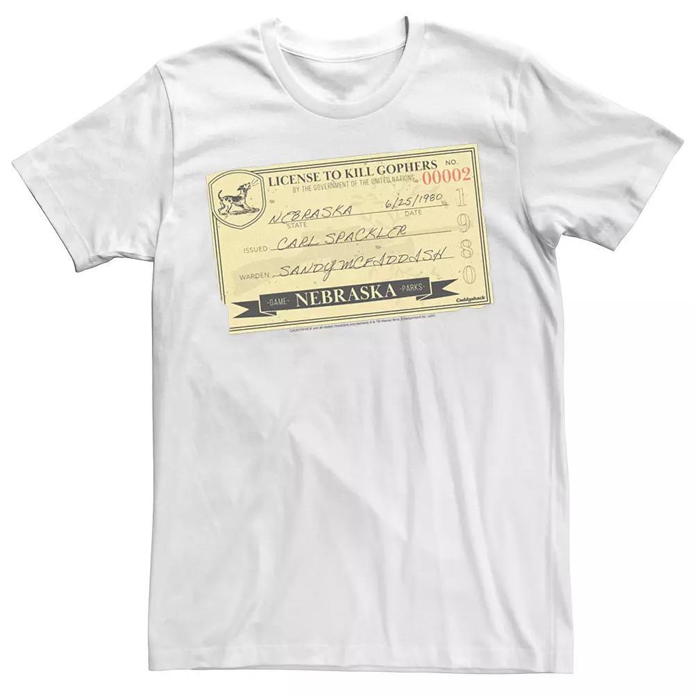 Men's Caddyshack License To Kill Gophers Tee, Size: XL, White Product Image