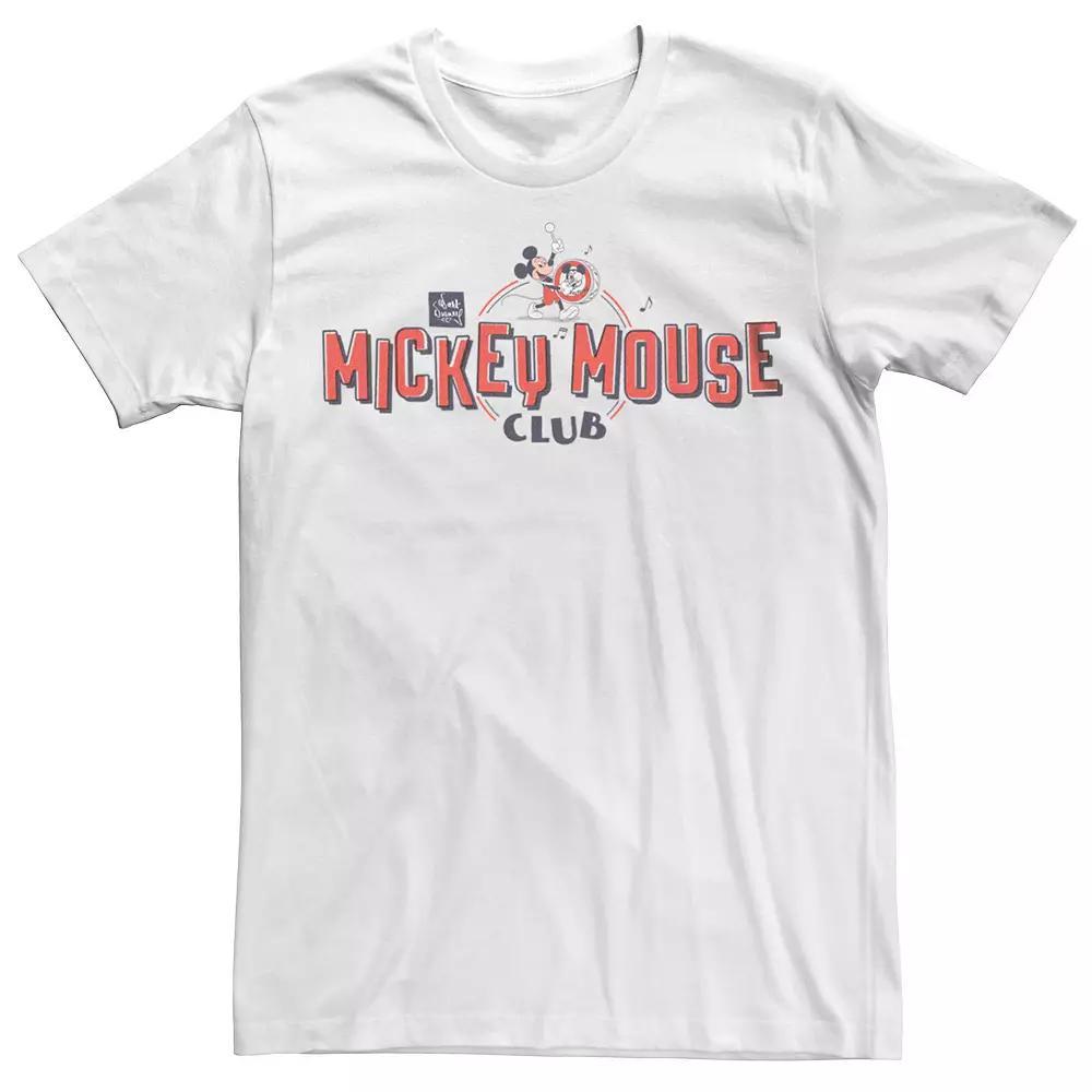 Disney 100 Mickey Mouse Club Men's Tee, Size: Medium, White Product Image