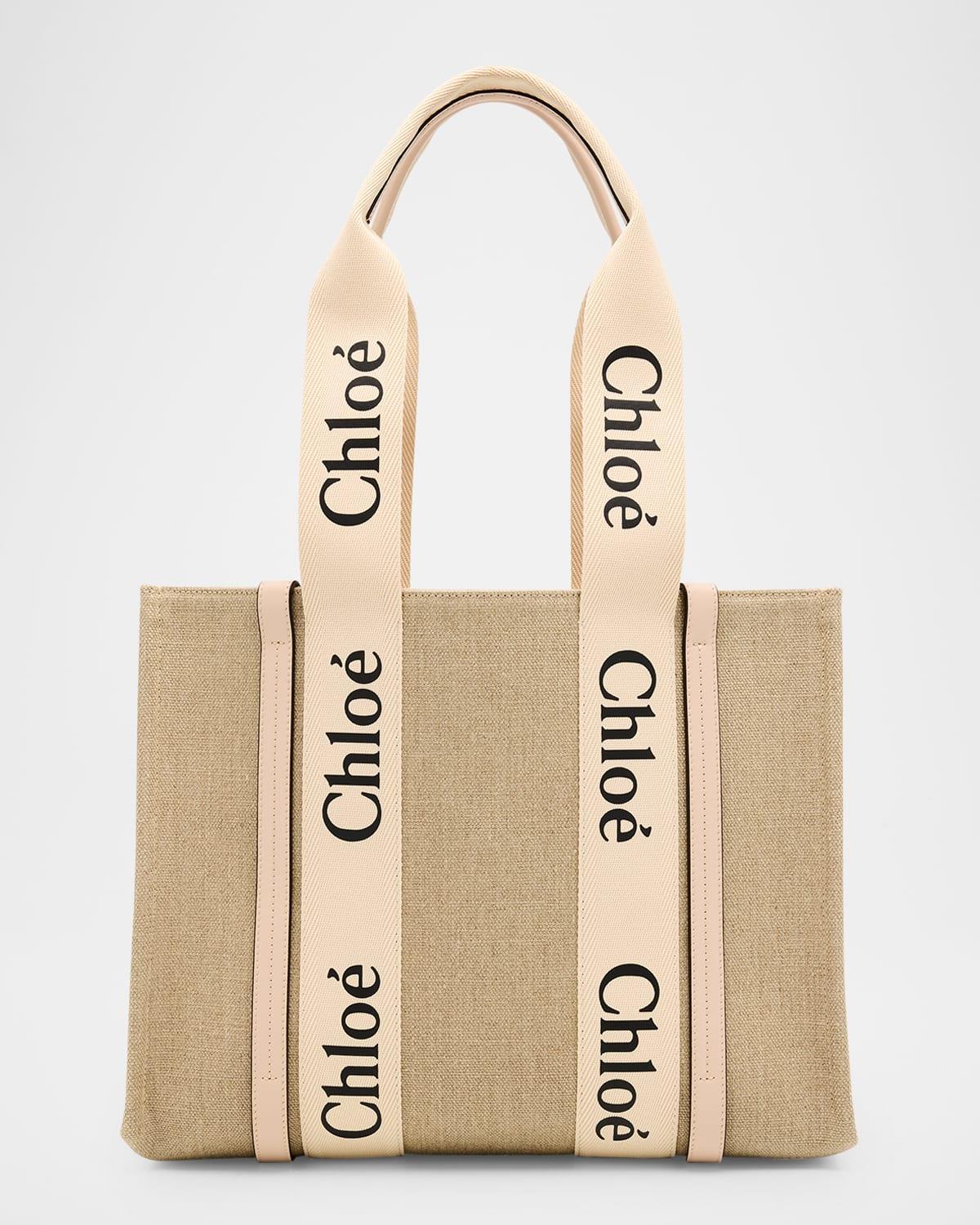 Woody Medium Tote Bag in Linen Product Image