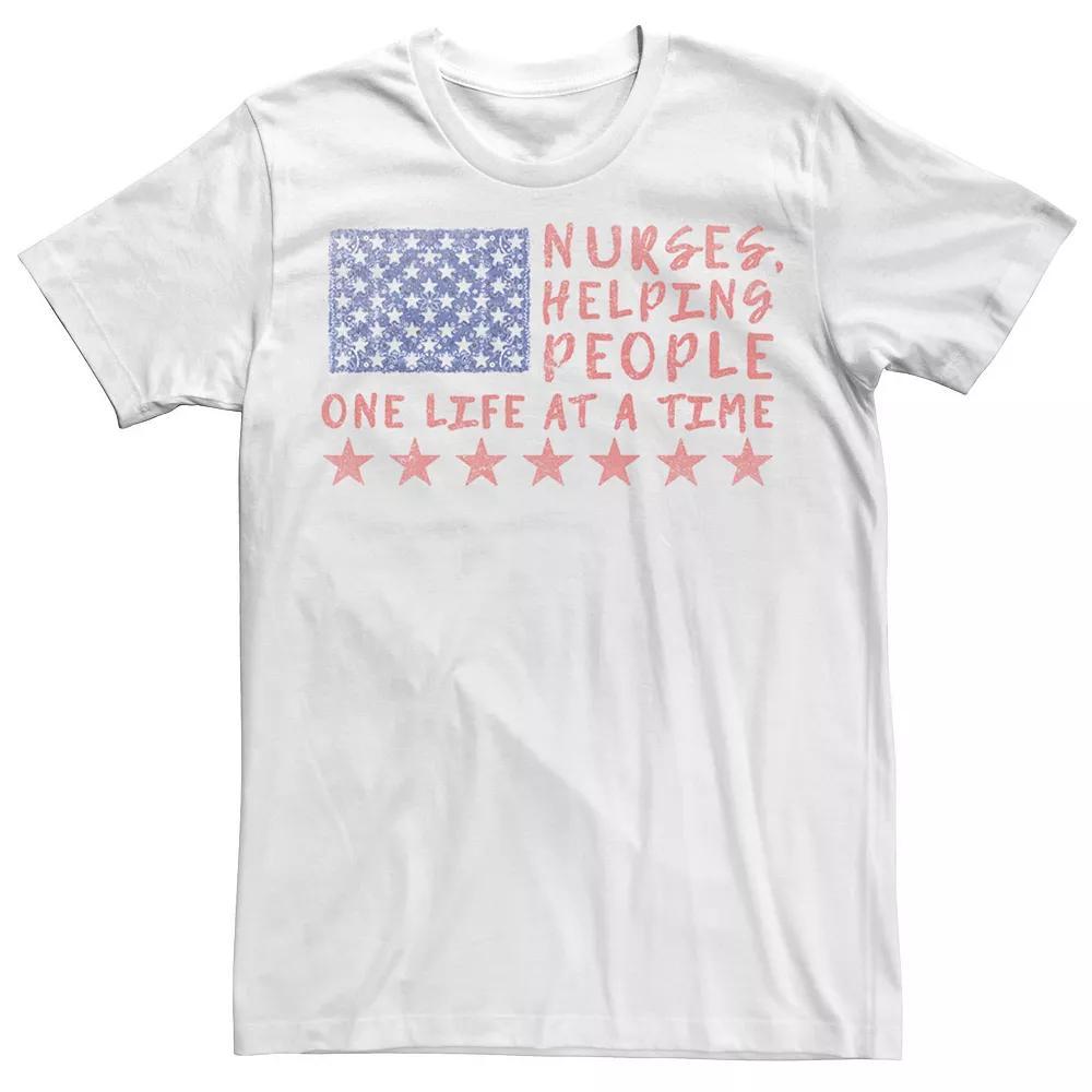 Men's Nurses Helping People One Life At A Time Tee,  Product Image