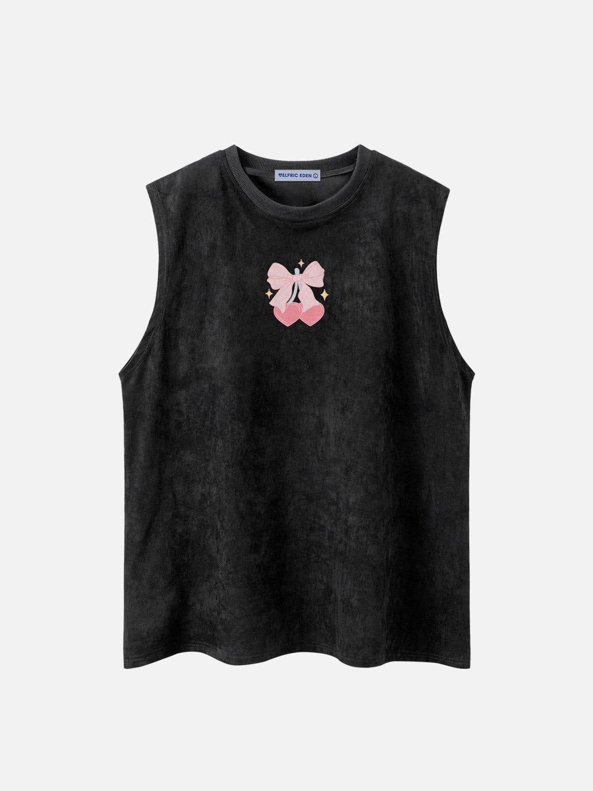 Aelfric Eden Bow Cherry Print Tank Top Product Image