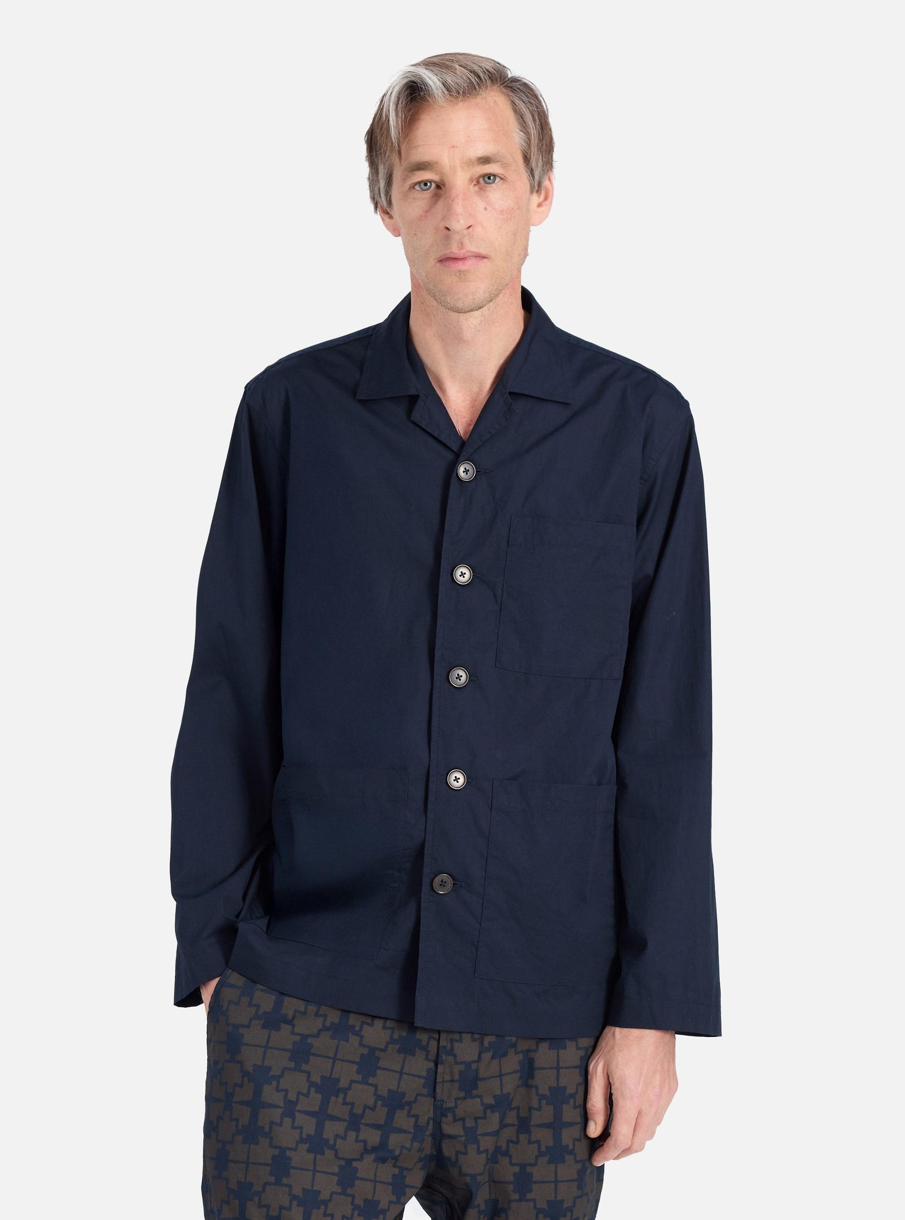 Universal Works Cancun Jacket in Navy Broadcloth Product Image