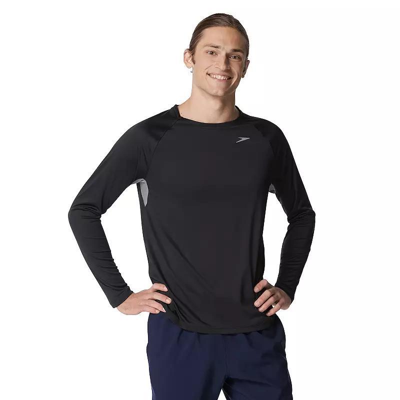 Mens Speedo Quick-Dry UPF 50+ Long Sleeve Swim Tee Product Image