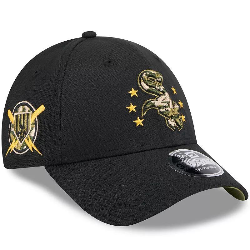 Men's New Era  Black Oakland Athletics 2024 Armed Forces Day 9FORTY Adjustable Hat Product Image