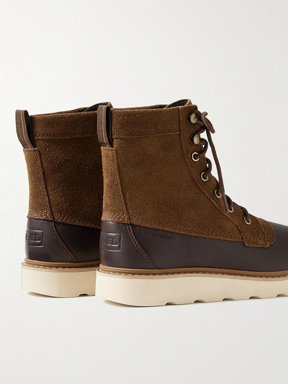 SOREL Slabtown 62'™ Caribou Suede And Leather Boots In Hazelnut Product Image