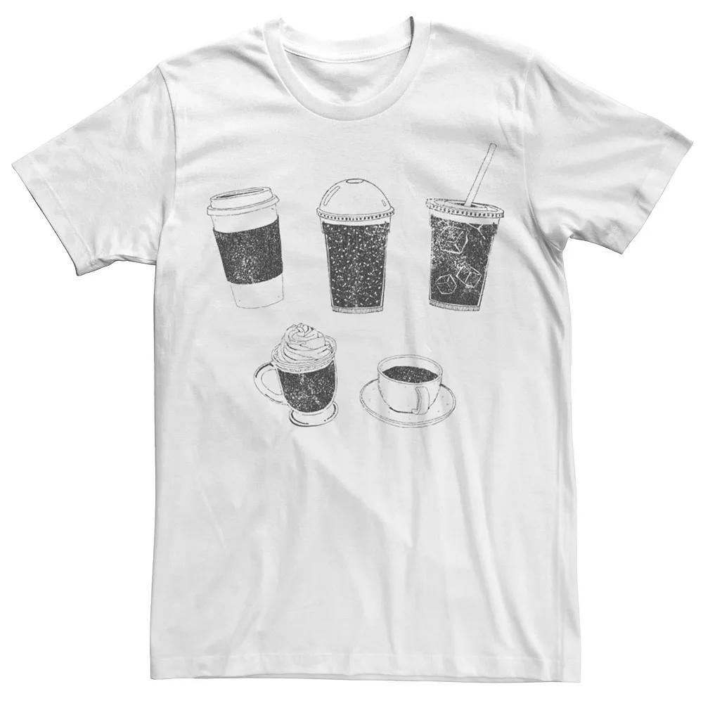 Men's Coffee Cups And Mugs Tee,  Product Image