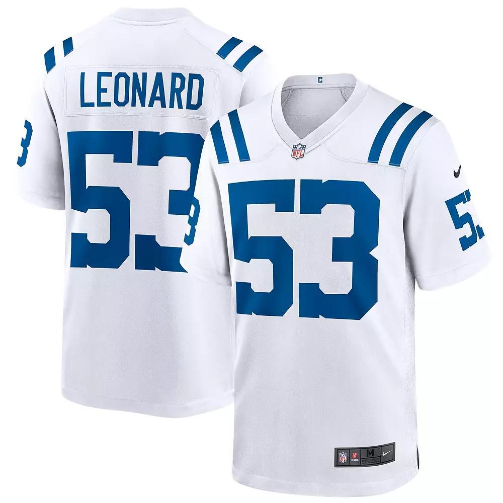 Mens Nike Shaquille Leonard Royal Indianapolis Colts Game Player Jersey Product Image