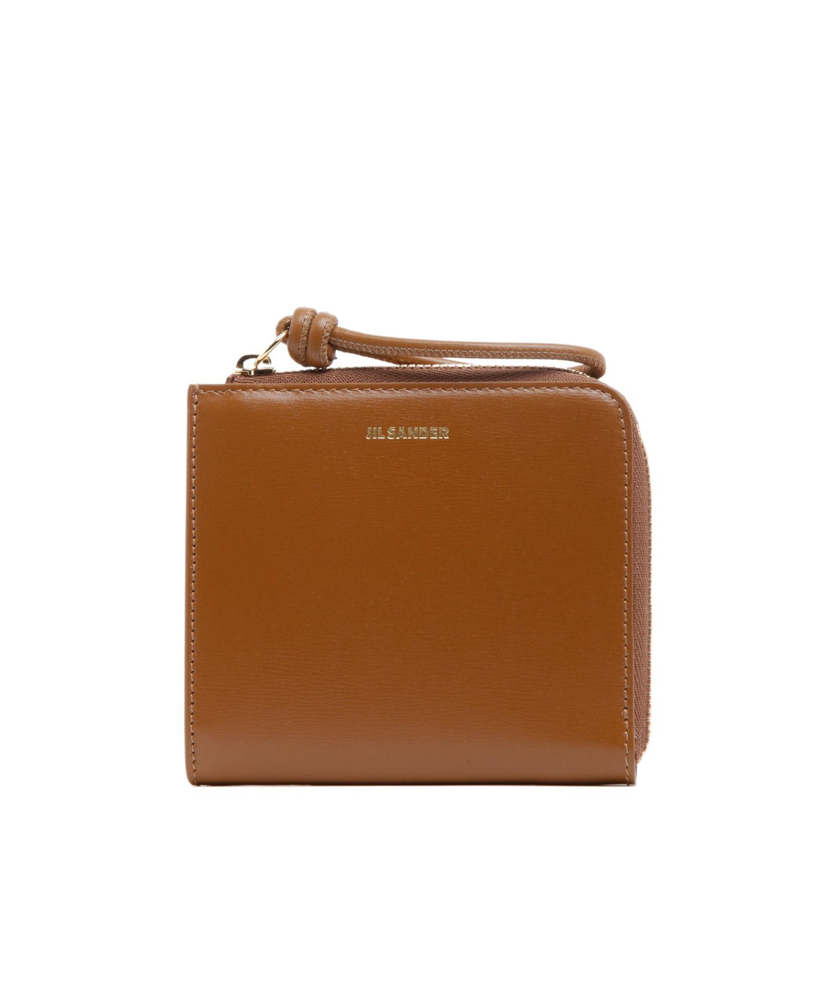 JIL SANDER Logo Wallet In Brown Product Image