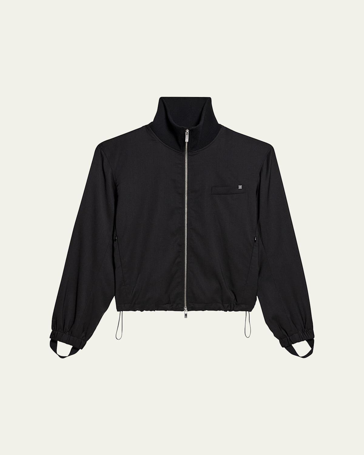 Mens Wool Full-Zip Bomber Jacket Product Image