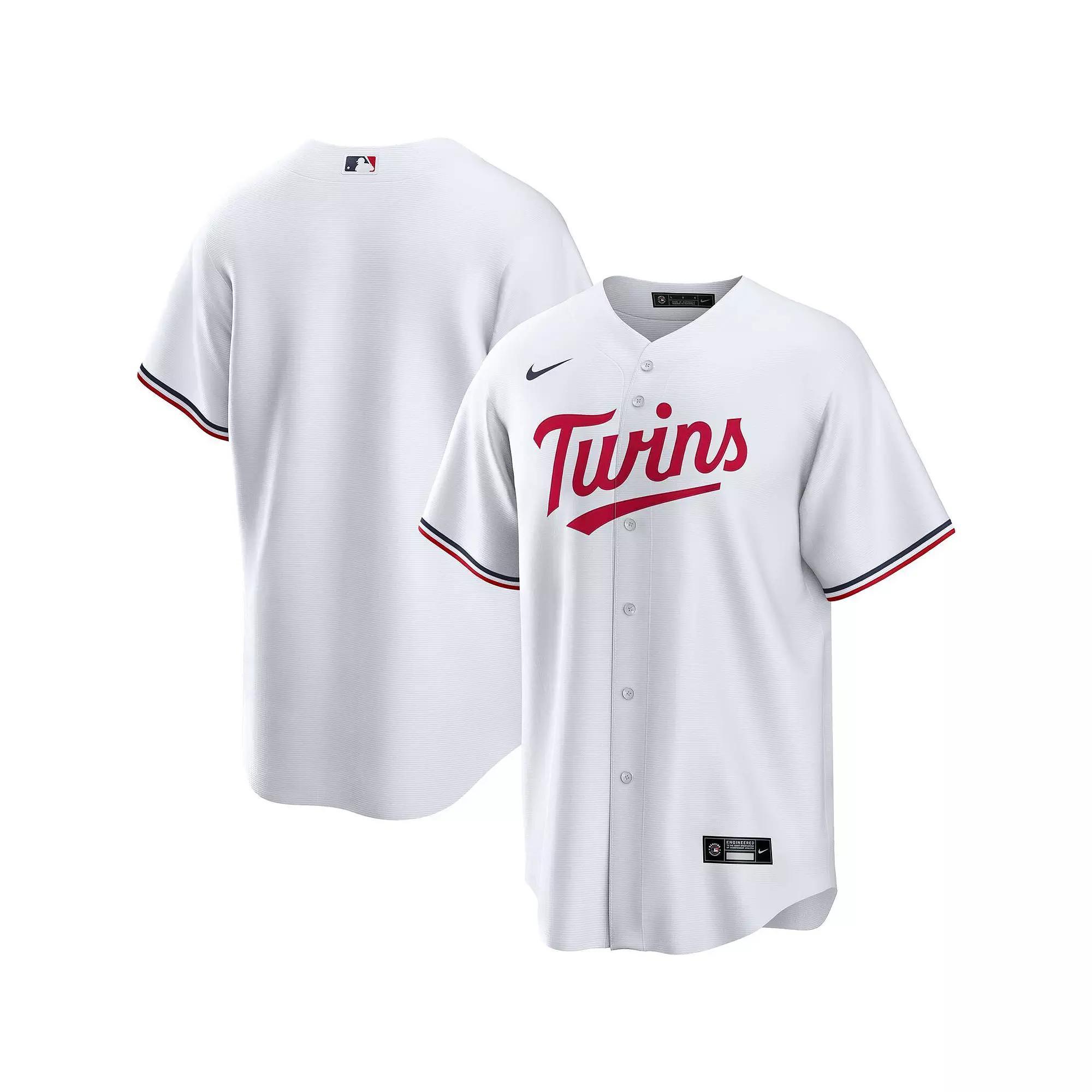 Men's Nike White Minnesota Twins Home Replica Team Jersey, Size: Large Product Image