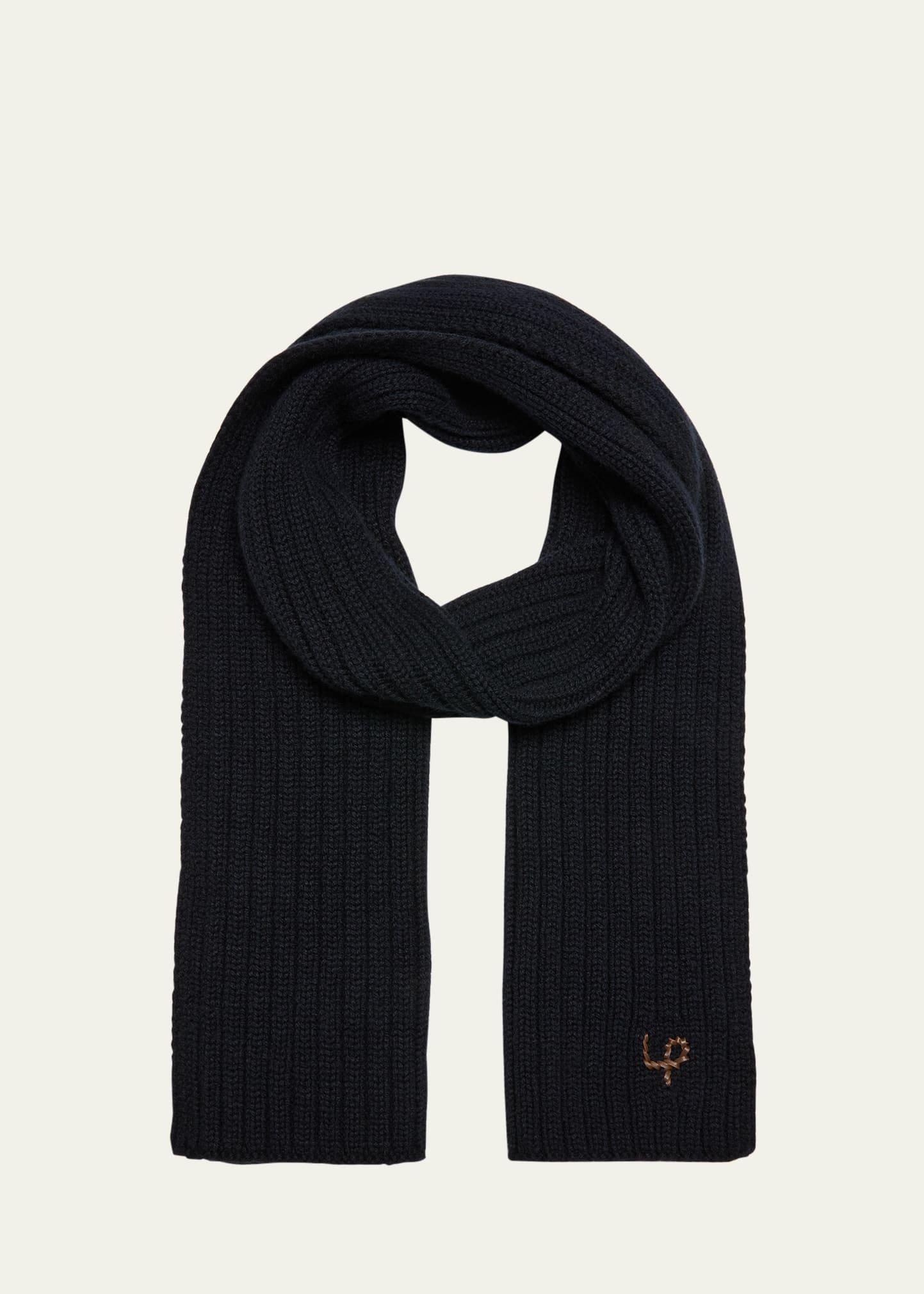 Mens Ribbed Cashmere Scarf Product Image