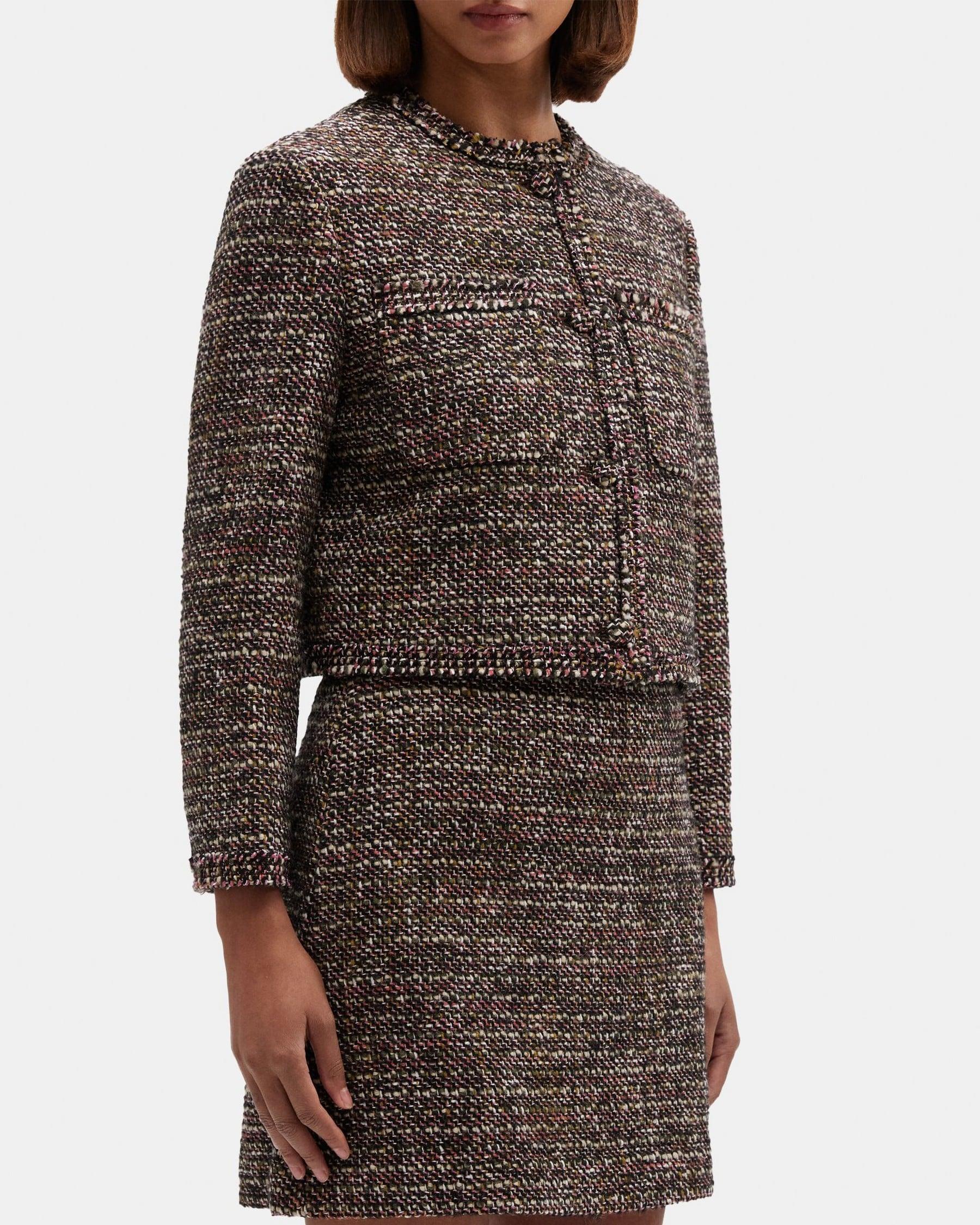 Cropped Jacket in Tweed Product Image