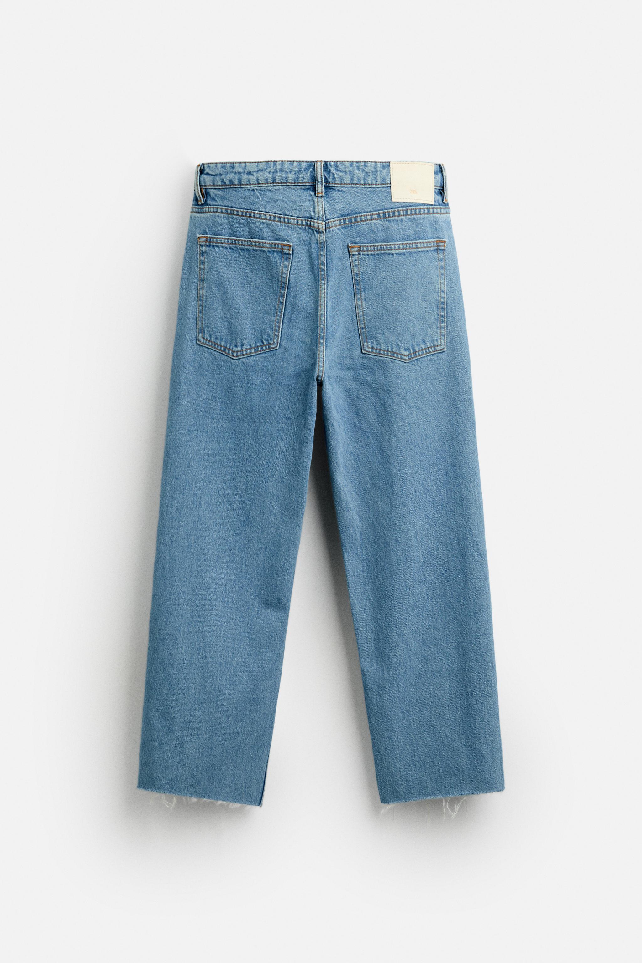 STRAIGHT CROPPED FIT JEANS Product Image