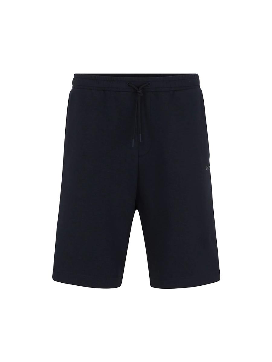 Mens Stretch-Cotton Regular-Fit Shorts with Sandwich Logo Product Image