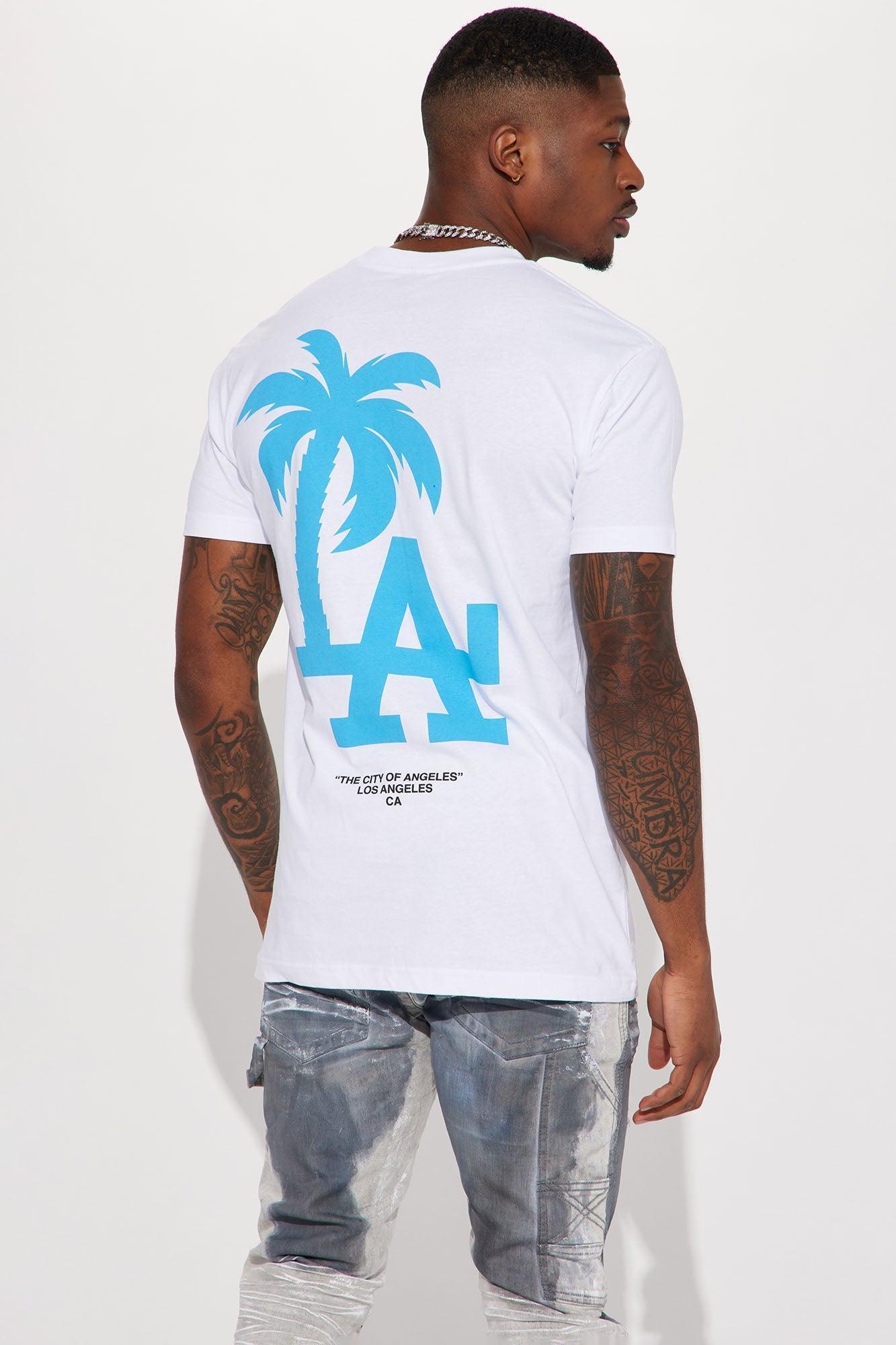 LA Palm Tree Short Sleeve Tee - White Product Image