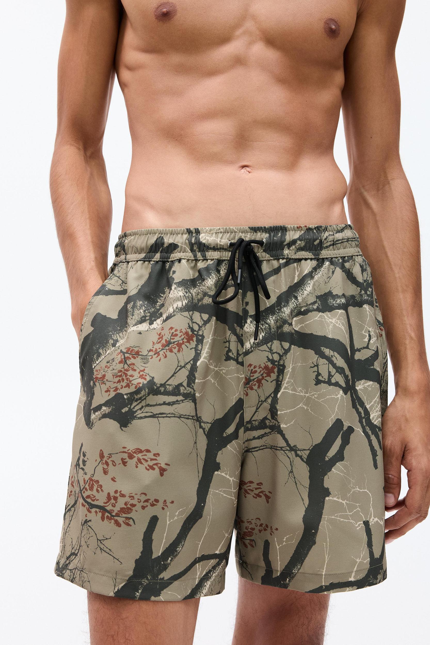 Branch print board shorts Product Image