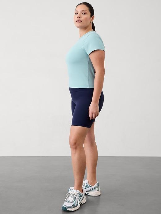 Signature Rib Crop Tee Product Image