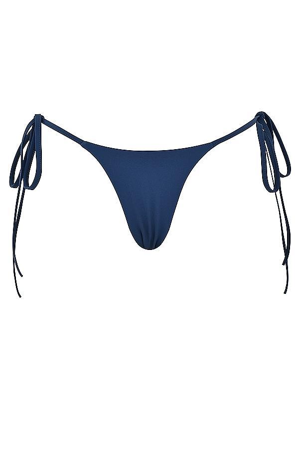 Santorini  deep blue tie side bikini bottom Product Image