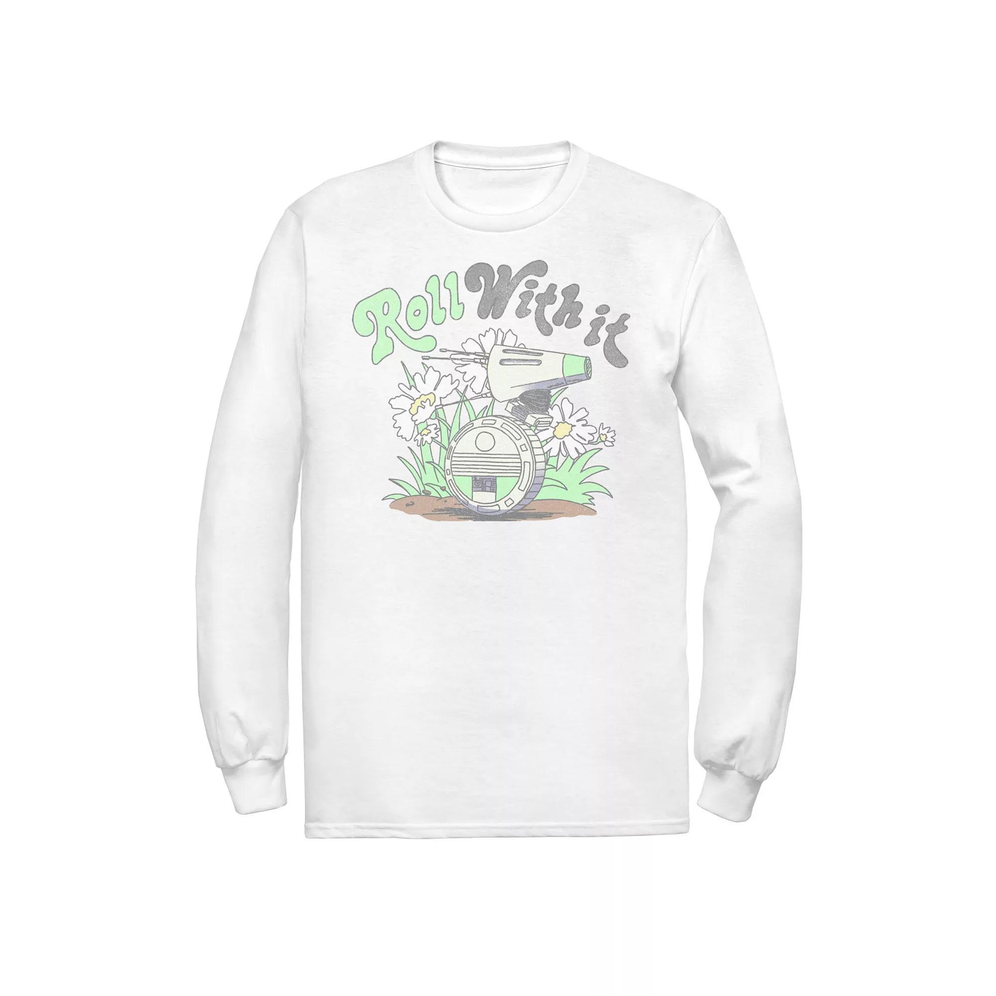 Men's Star Wars The Rise of Skywalker D-0 Roll With It Long Sleeve Graphic Tee,  Product Image