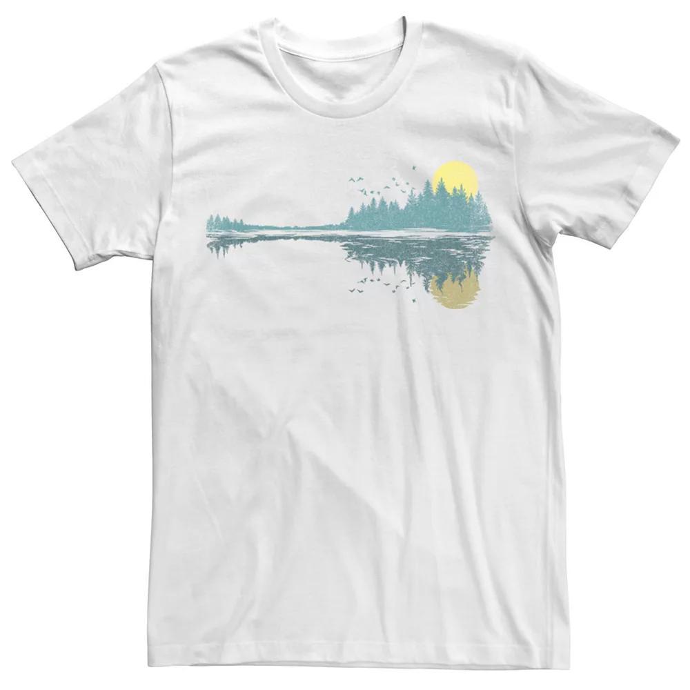 Men's Forest Lake Reflection Tee, Size: Medium, White Product Image