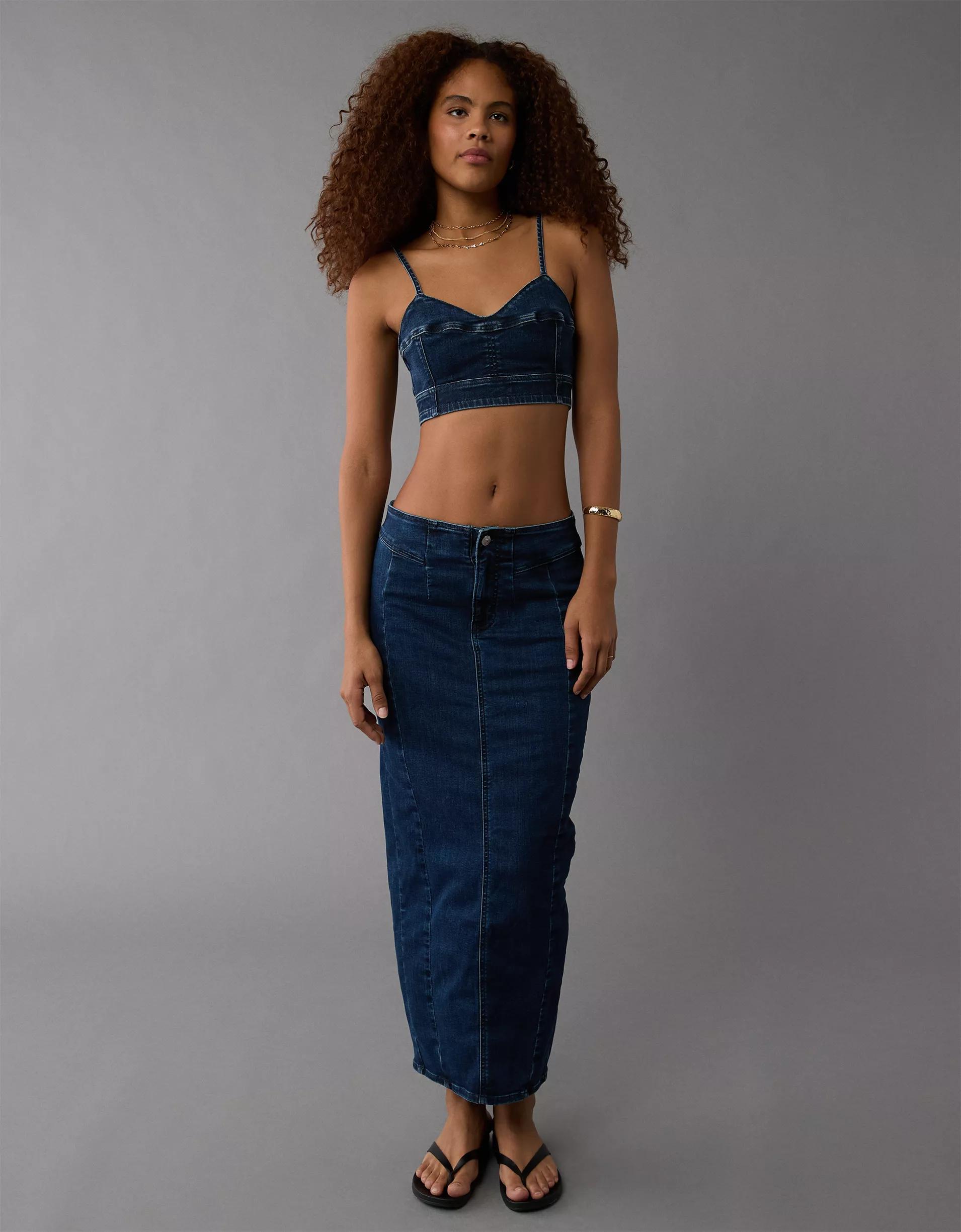 AE Denim Bralette Product Image