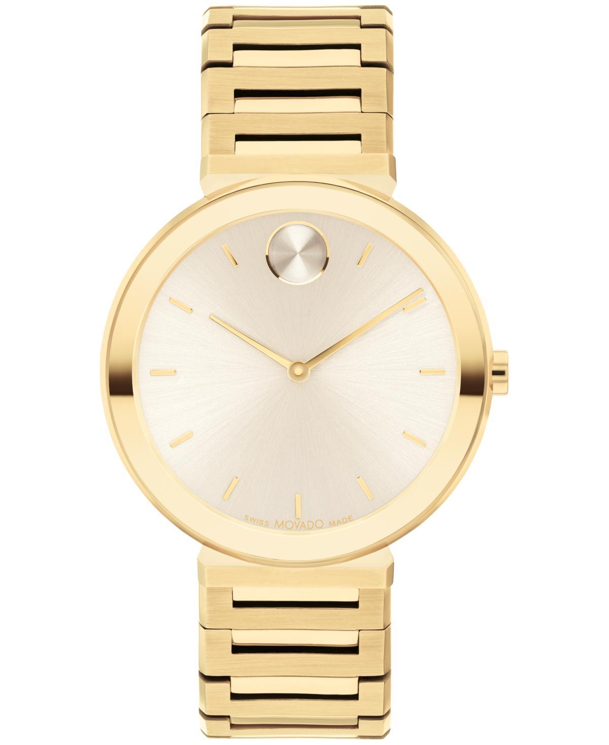 Movado Bold Womens Quartz Analog Gold Stainless Steel Bracelet Watch Product Image