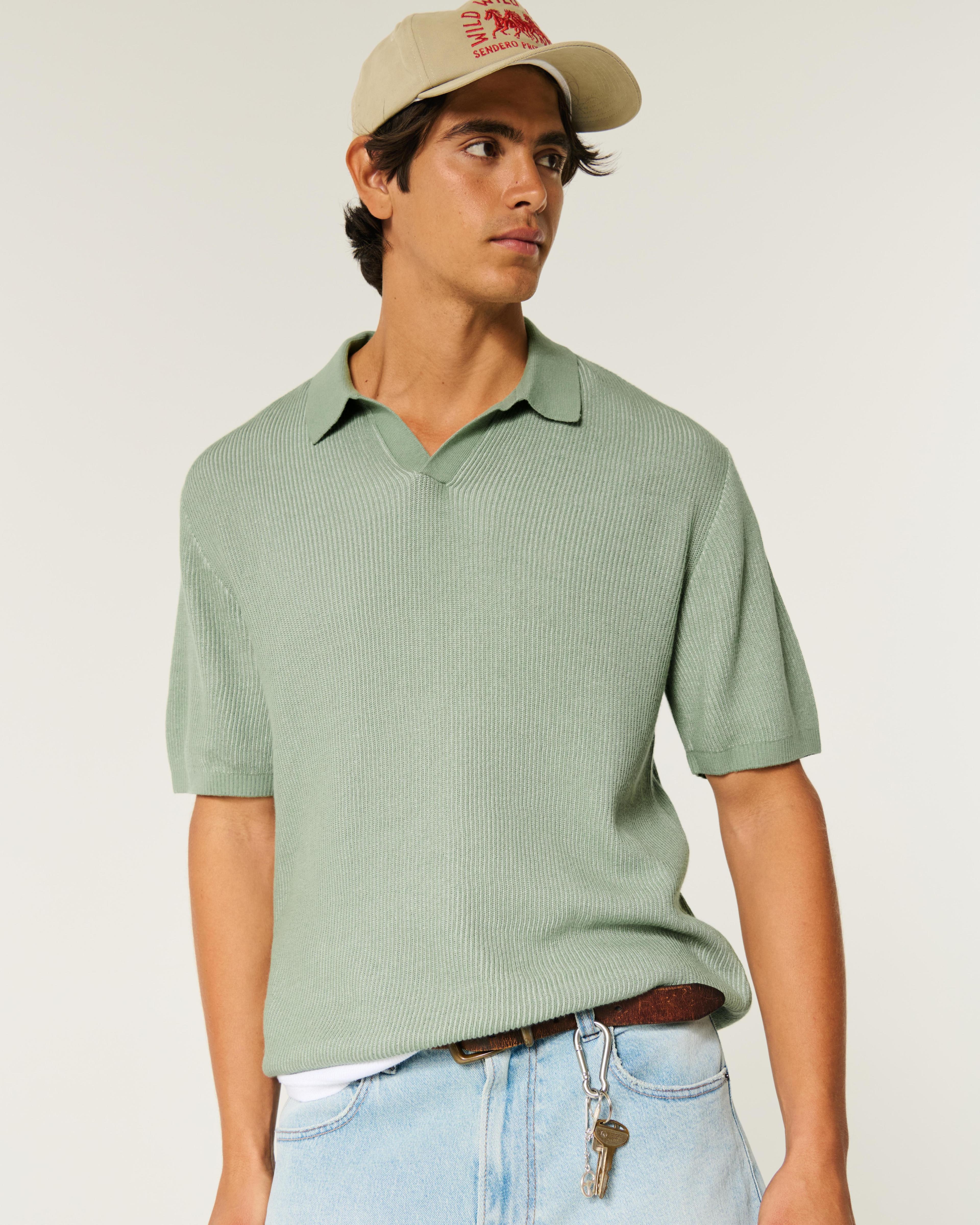 Boxy Pattern Sweater Polo Product Image