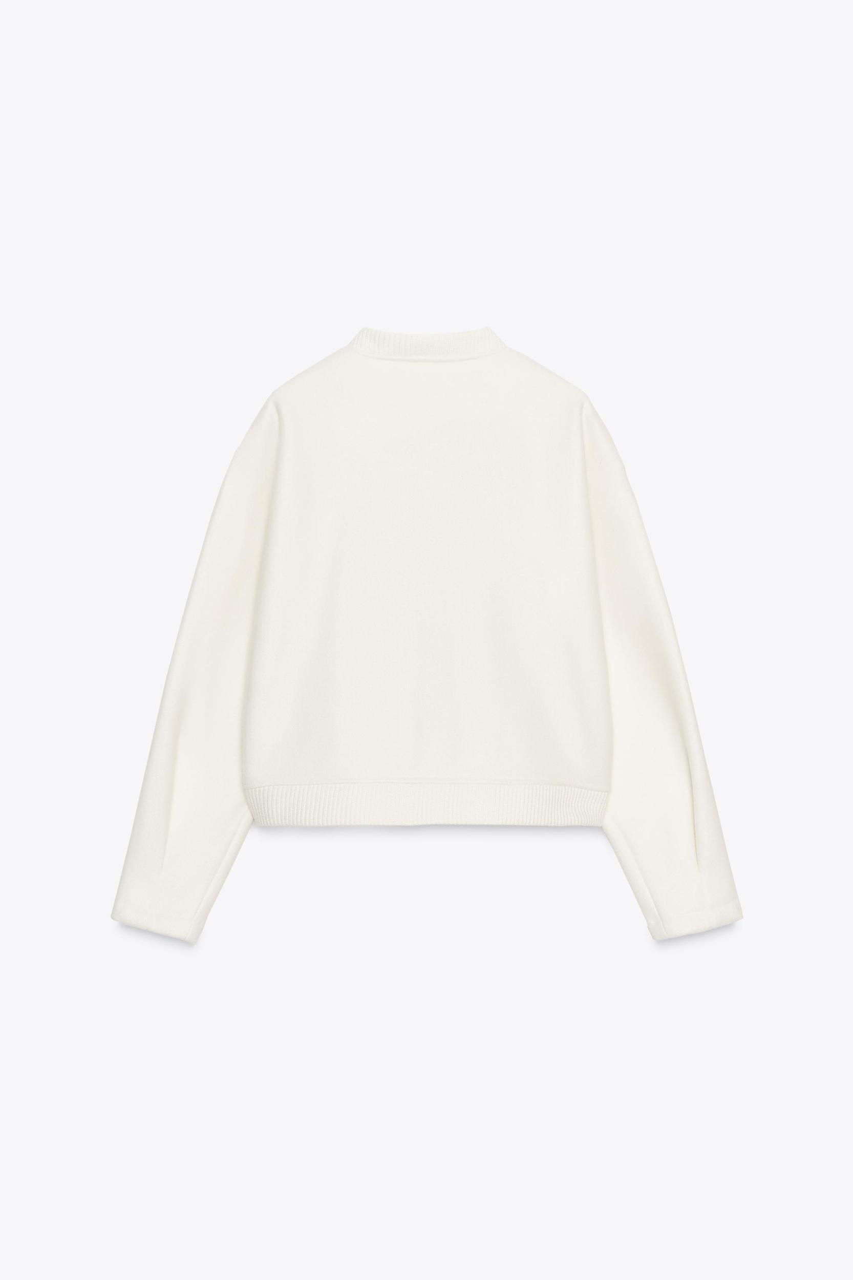 SOFT BOMBER JACKET WITH GOLDEN BUTTONS Product Image