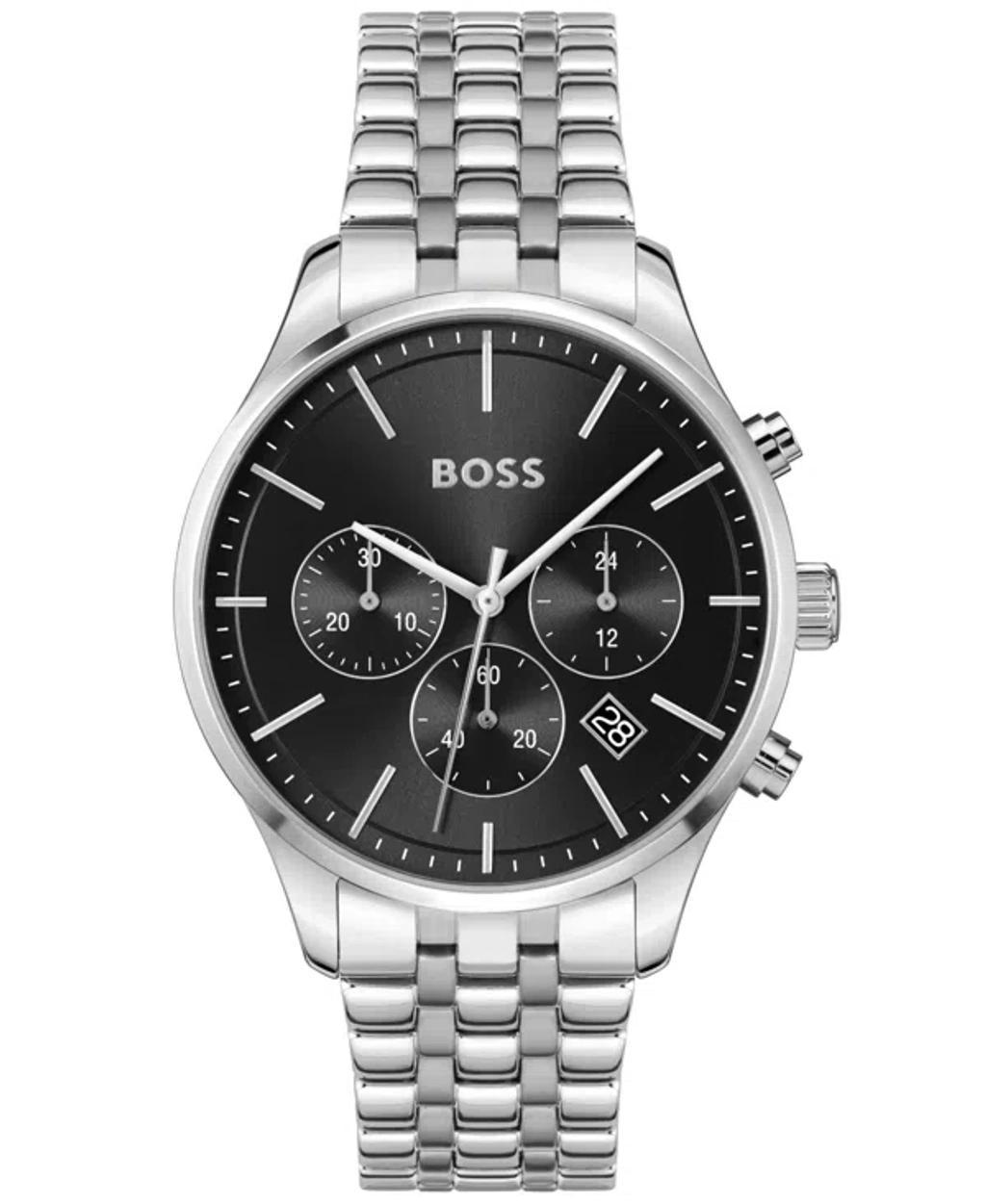 Hugo Boss Mens Chronograph Avery Stainless Steel Bracelet Watch 42mm Product Image