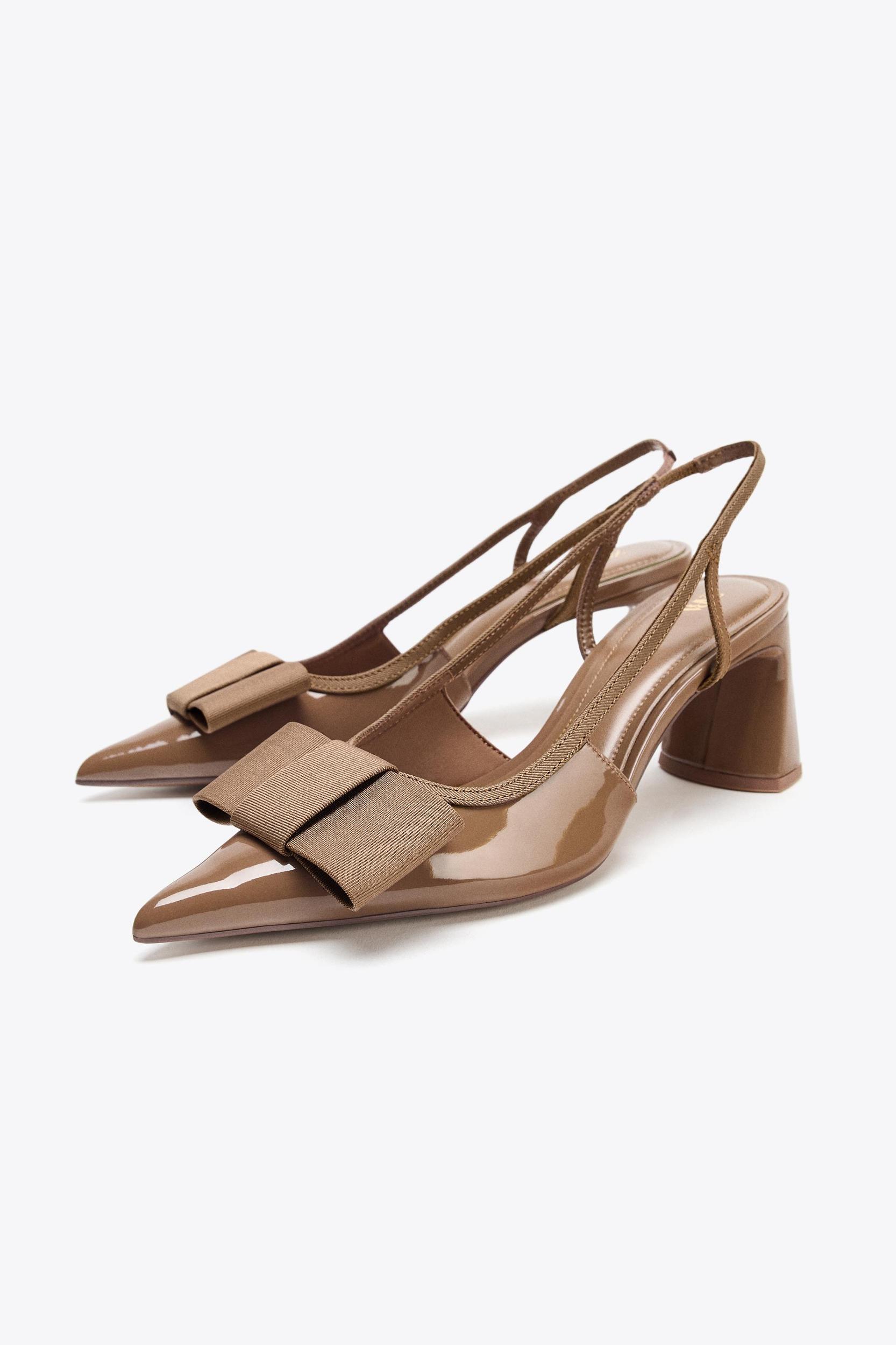 BOW SLINGBACK HEELS Product Image