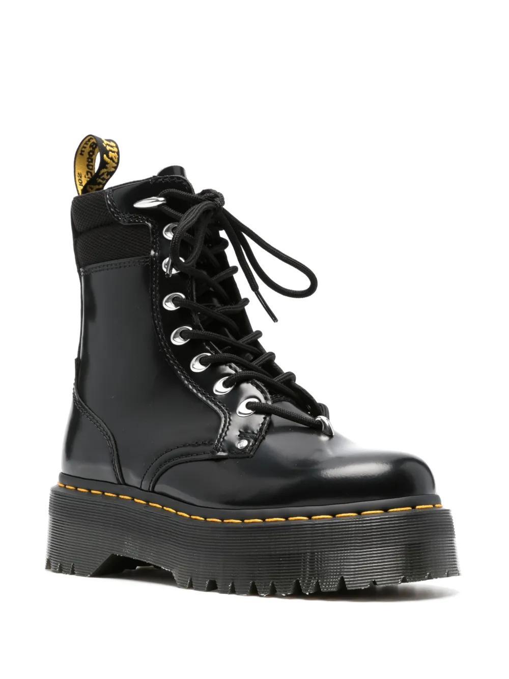 DR. MARTENS' Jadon Leather Combat Boots In Black Product Image