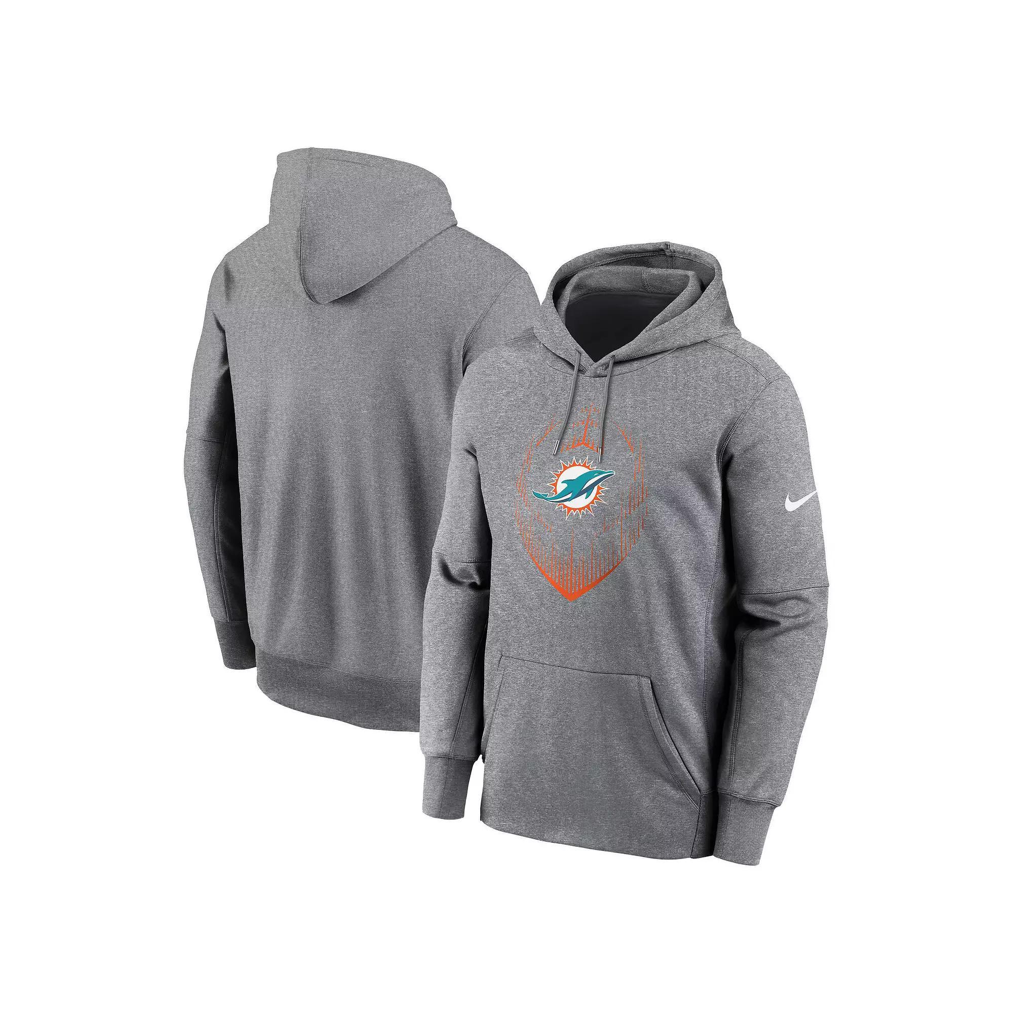 Men's Nike Heather Gray Cleveland Browns Performance Pullover Hoodie,  Product Image