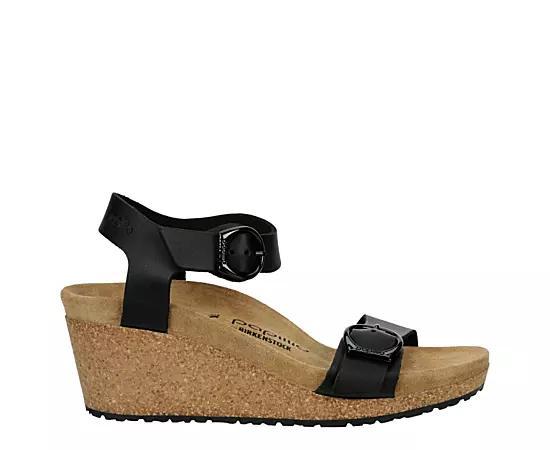 Papillio by Birkenstock Womens Soley Leather Platform Wedges Product Image