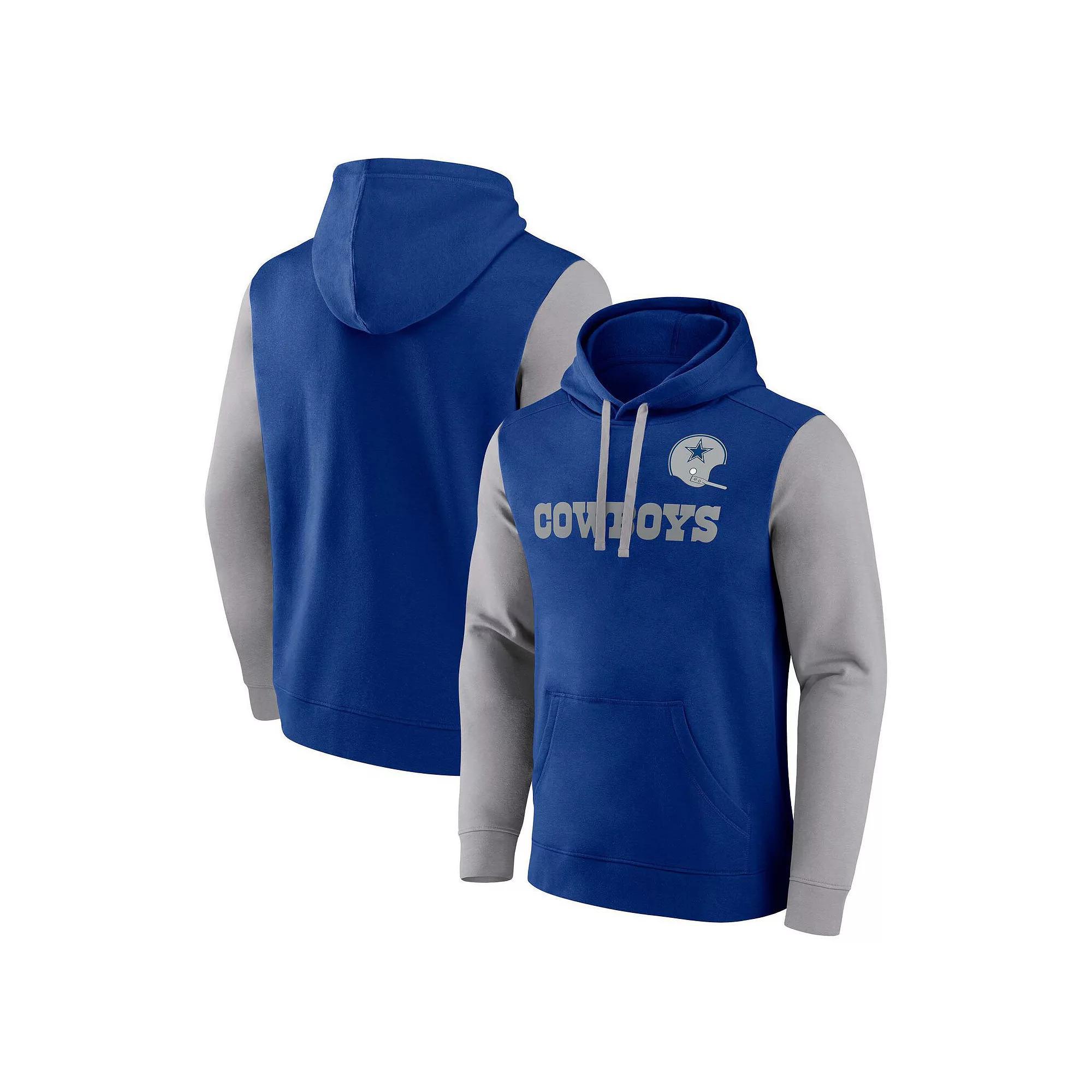 Men's Fanatics Royal Dallas Cowboys Fleece Pullover Hoodie,  Product Image