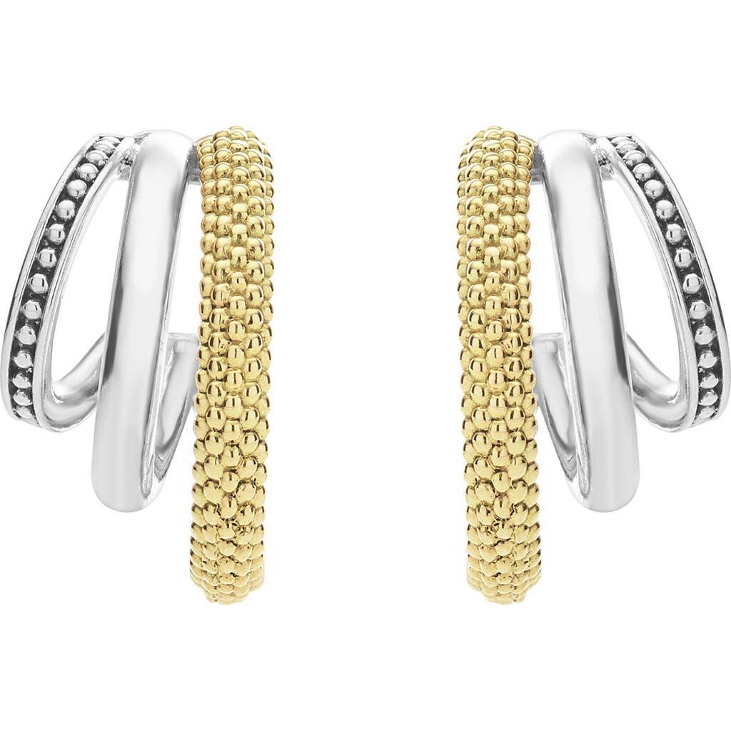 LAGOS Caviar Lux Hoop Earrings In Gold Product Image