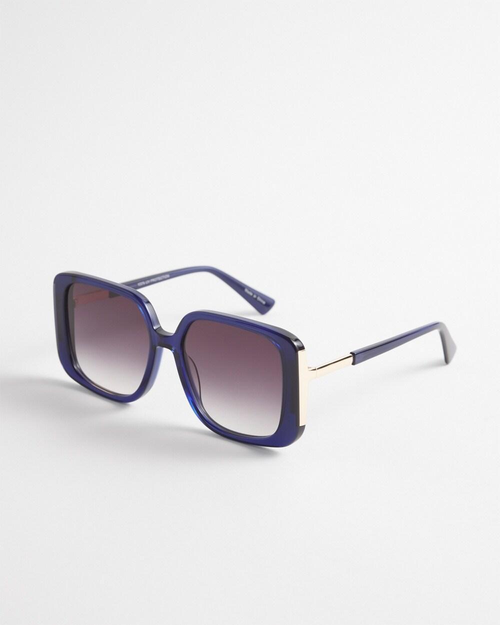 Navy Square Sunglasses Product Image